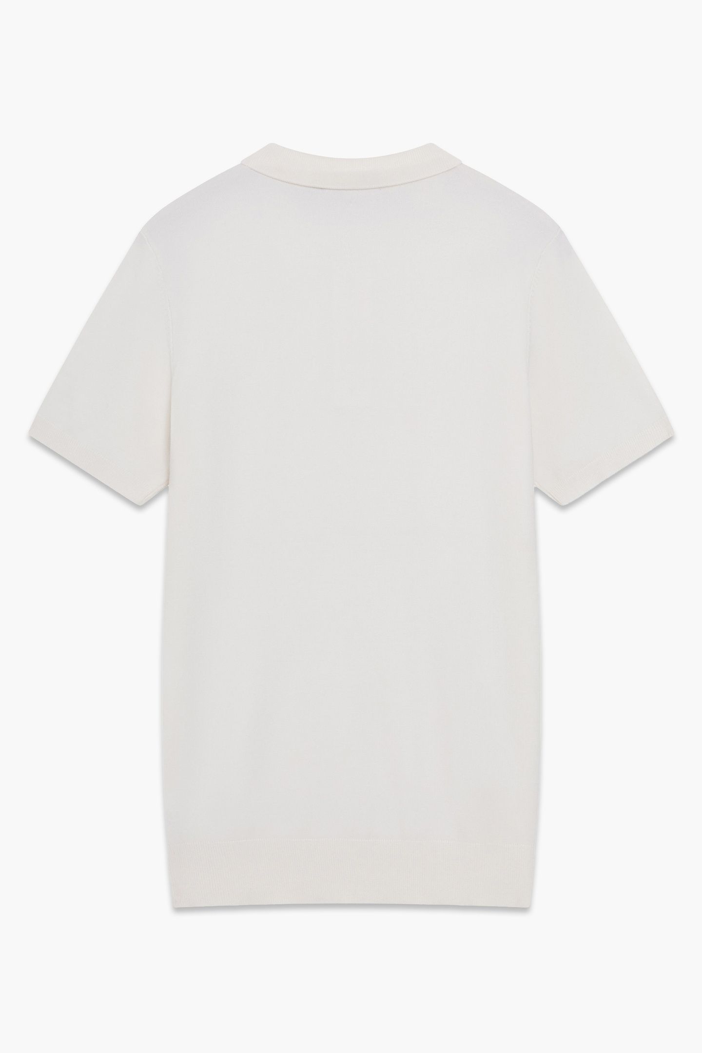 POLO ZIP S/S LUX ECRU 2