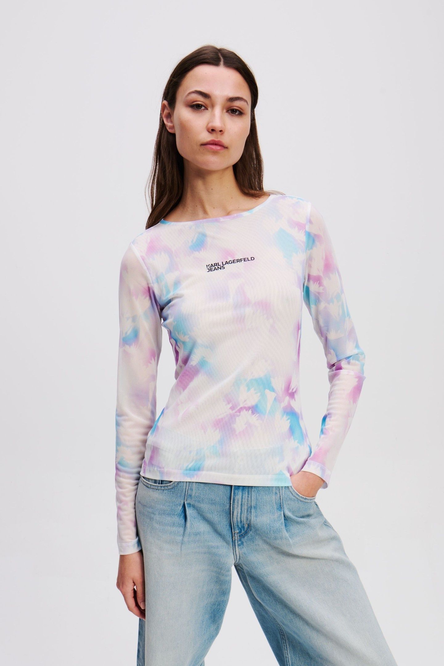 MESH TOP FLORAL WHITE 1