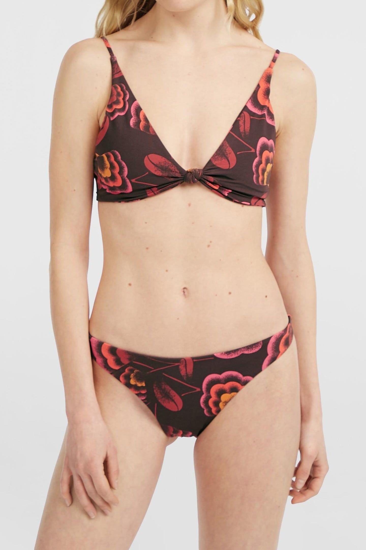 O'RIGINALS PISMO FLAMENCO BIKINI SET BROWN ORIGINALS FLOWER 1