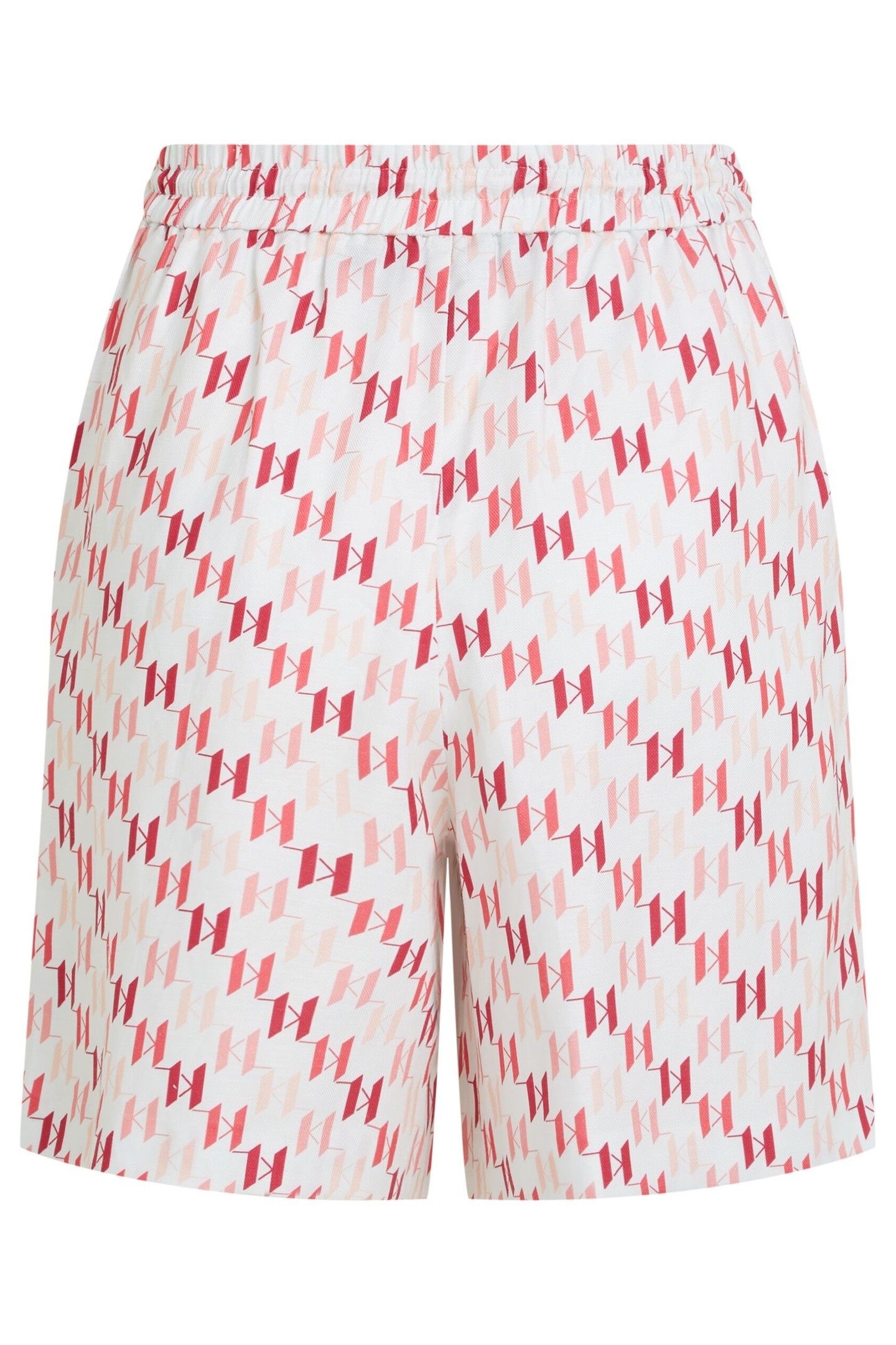 LINEN SHORTS WHITE/RED 2