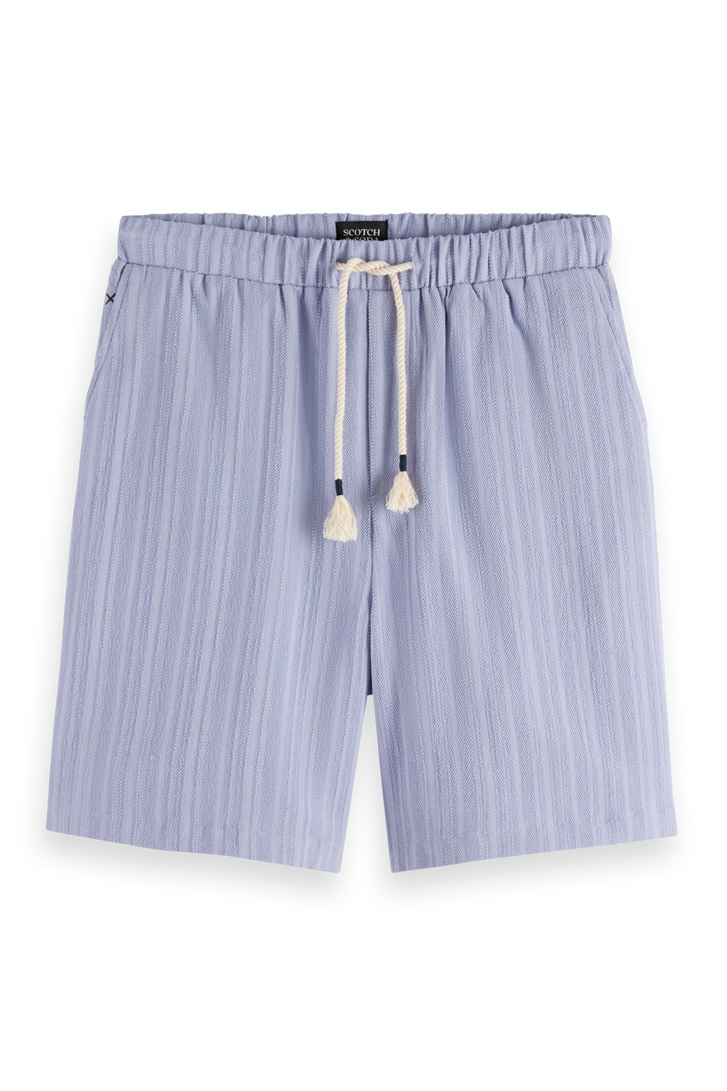 FAVE - TONAL STRIPED REGULAR FIT BERMUDA SHORTS LANGUID LAVE 1