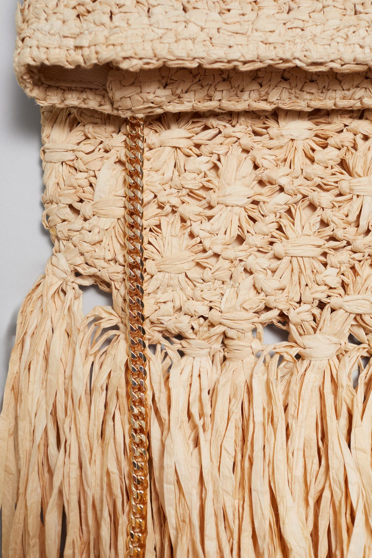 GAELE STRAW CLUTCH BEIGE 2