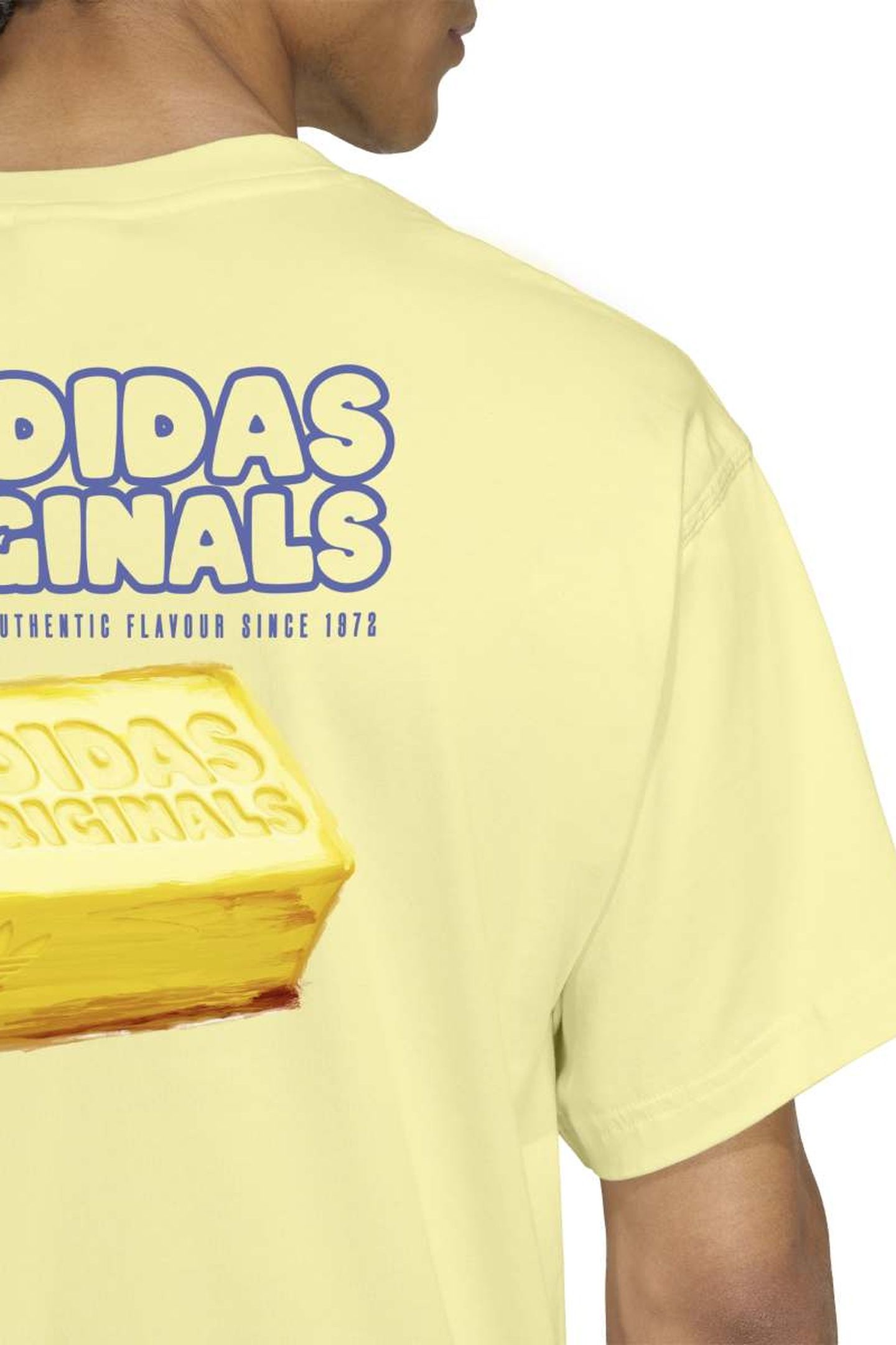 UNISEX ORIGINALS BUTTER GRAPHIC TEE POWDER YELLOW 3