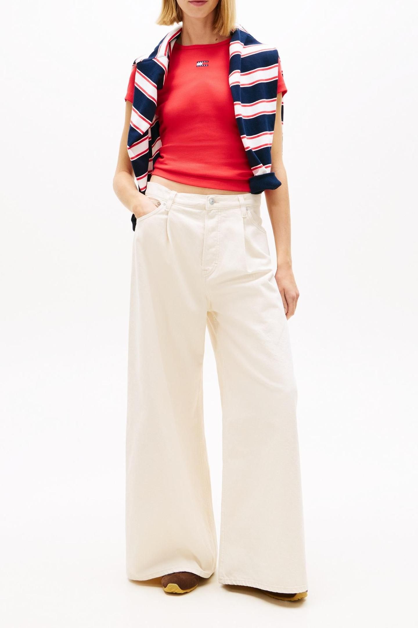 TJW SLIM BADGE RIB T-SHIRT RED ALERT 2