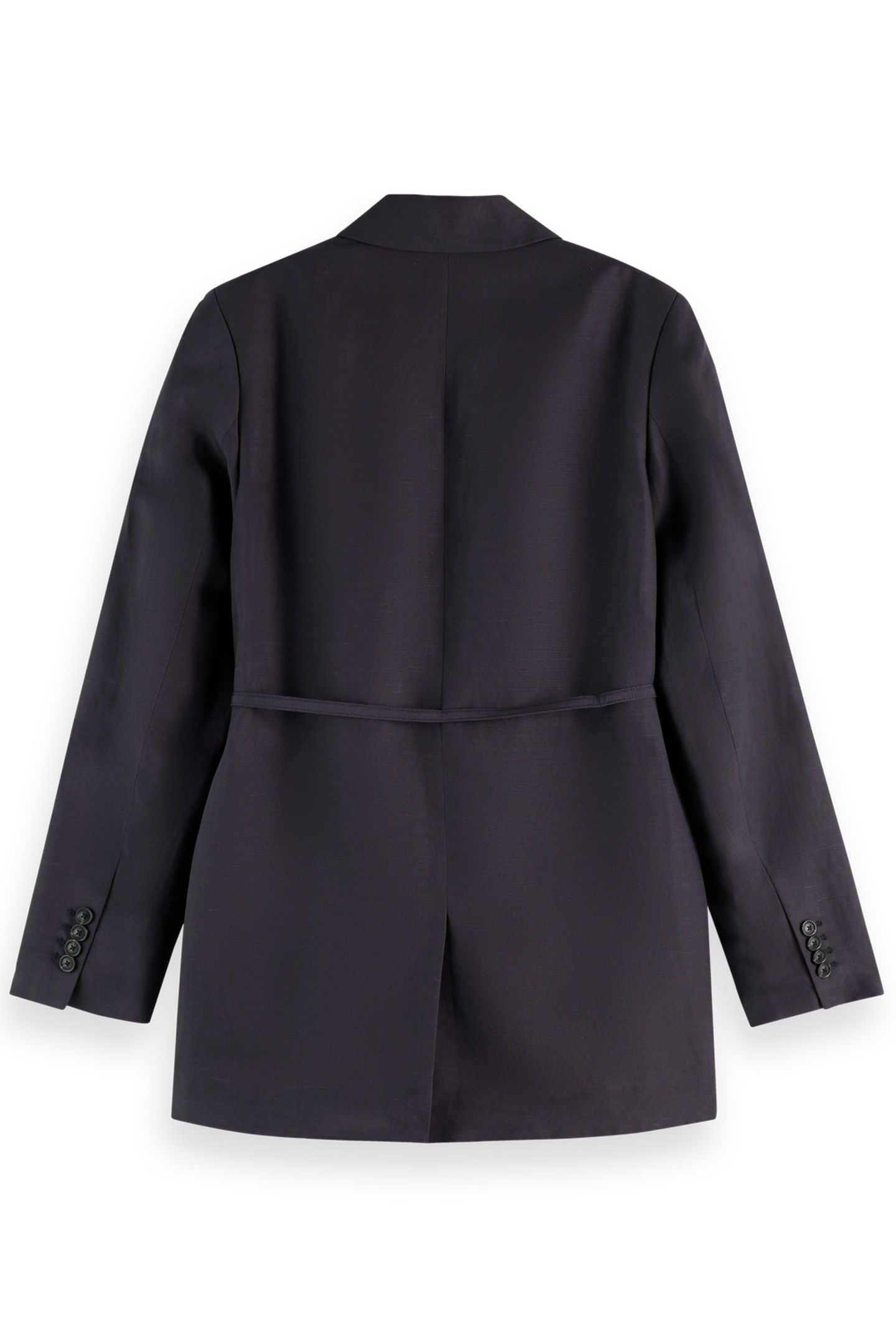 DOUBLE BREASTED BELTED DRAPEY BLAZER CHARCOAL ART 5
