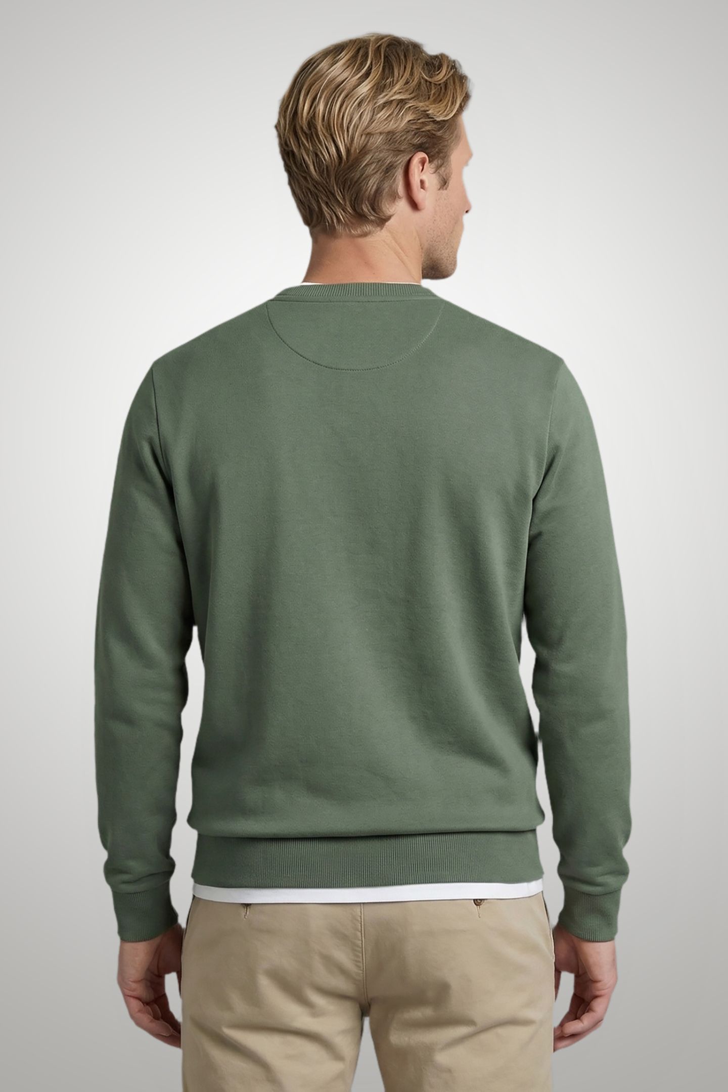 MCG LOGO CREW LIGHT OLIVE 2