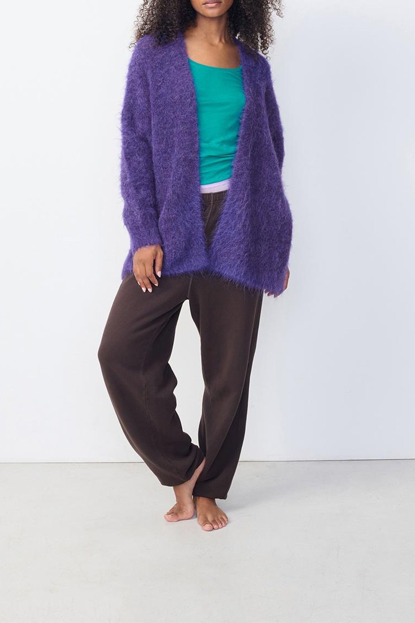 BYMI CARDIGAN VIOLET CHINE 9