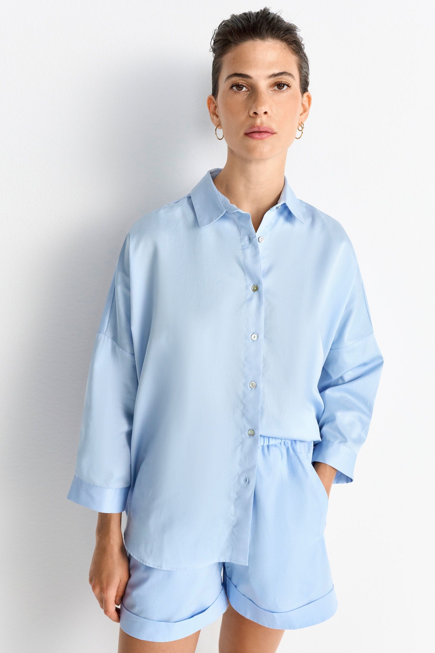 COTTON SHORTS SKYWAY BLUE 2