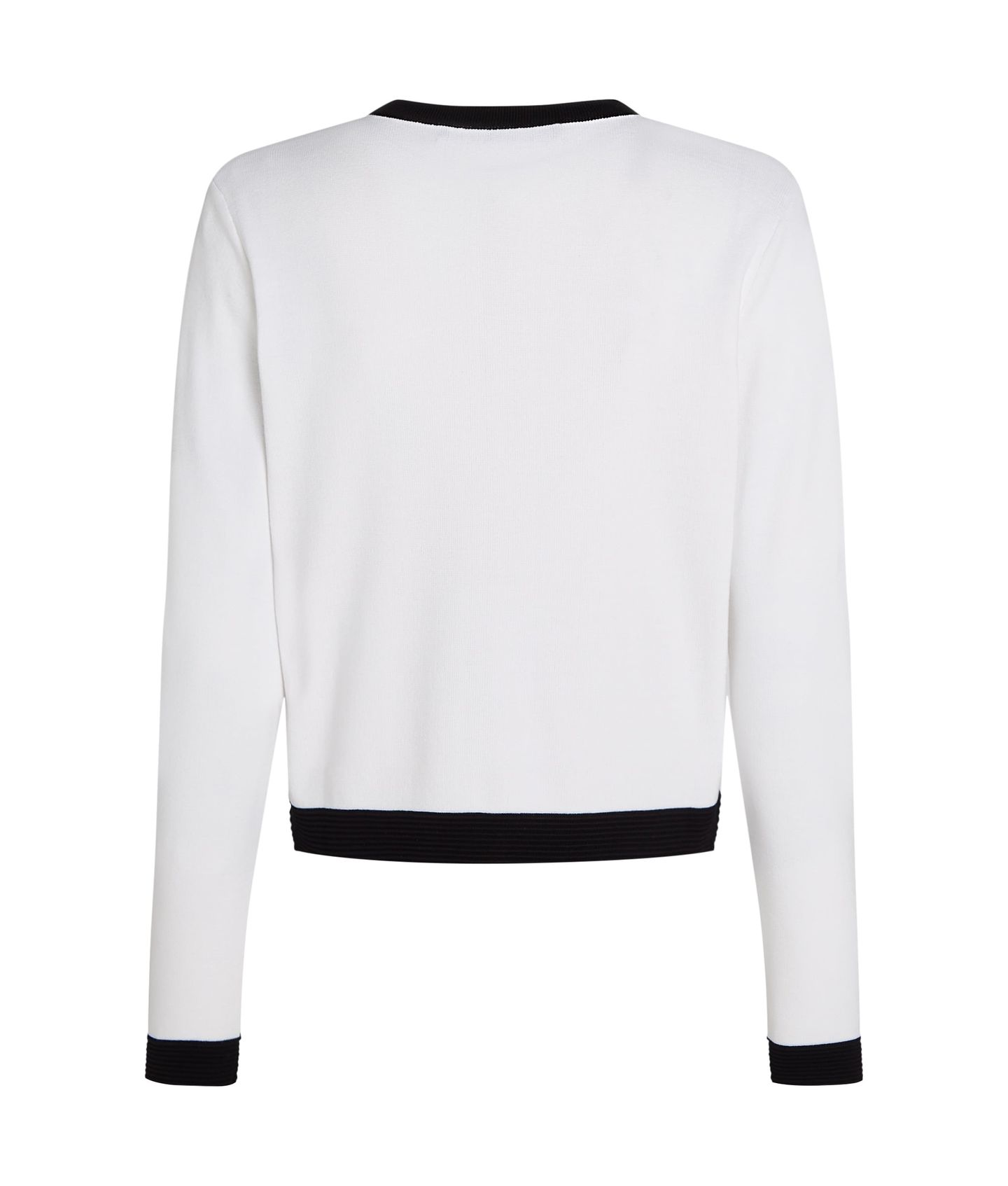 CLASSIC LSLV CARDIGAN WHITE 5