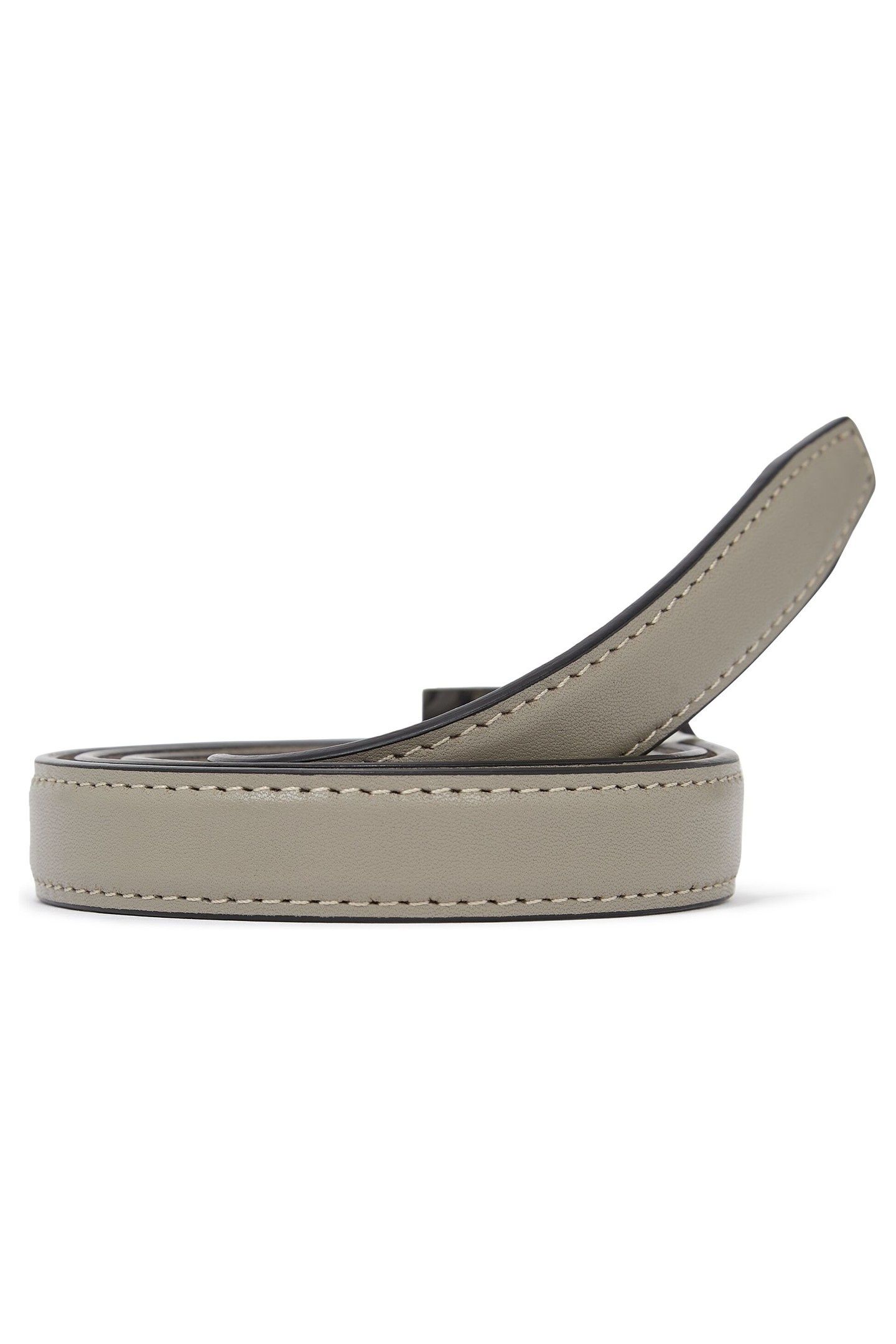 THIN LEATHER BELT DESERT TAUPE 2