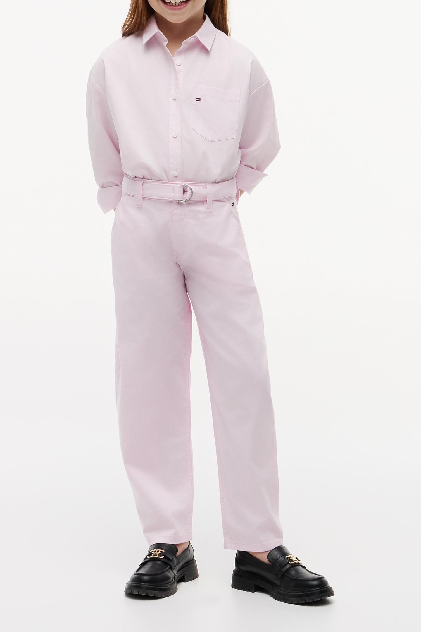 GIRLS BARREL PANTS PEARLY PINK 1
