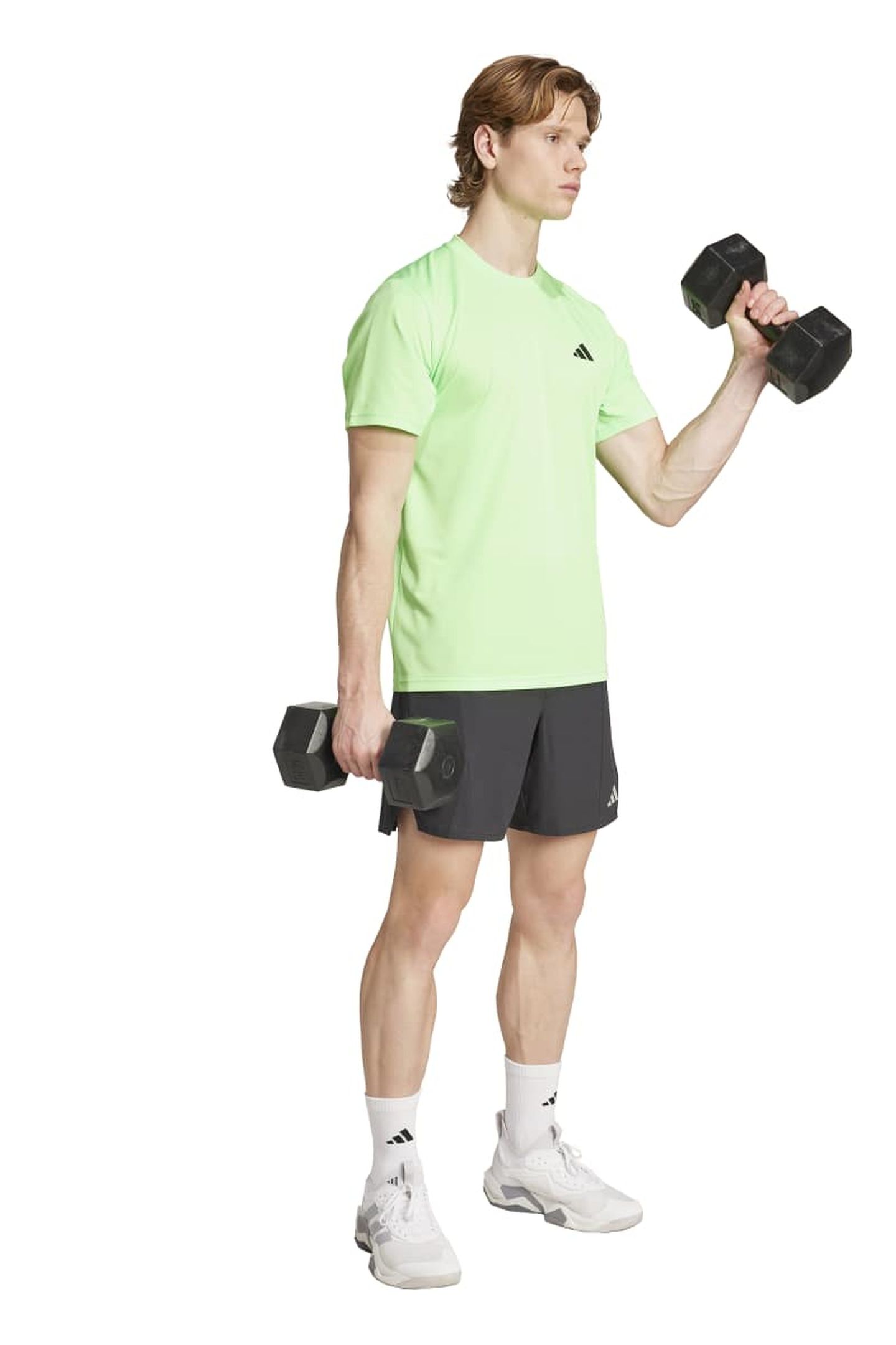 UNISEX PERFORMANCE TRAIN ESSENTIALS TRAINING T-SHIRT LIME BU 2