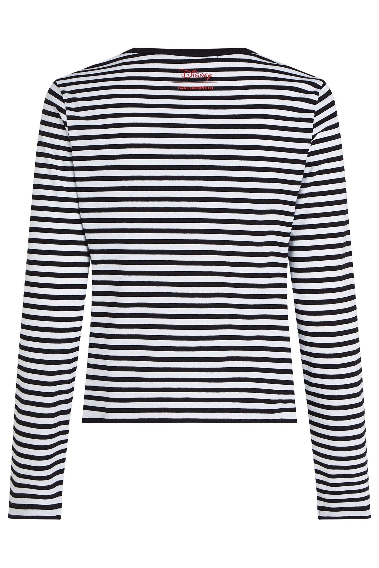 DISNEY STRIPE LONGSLEEVE T-SHIRT SMALL STRIPE BLACK-WHITE 6