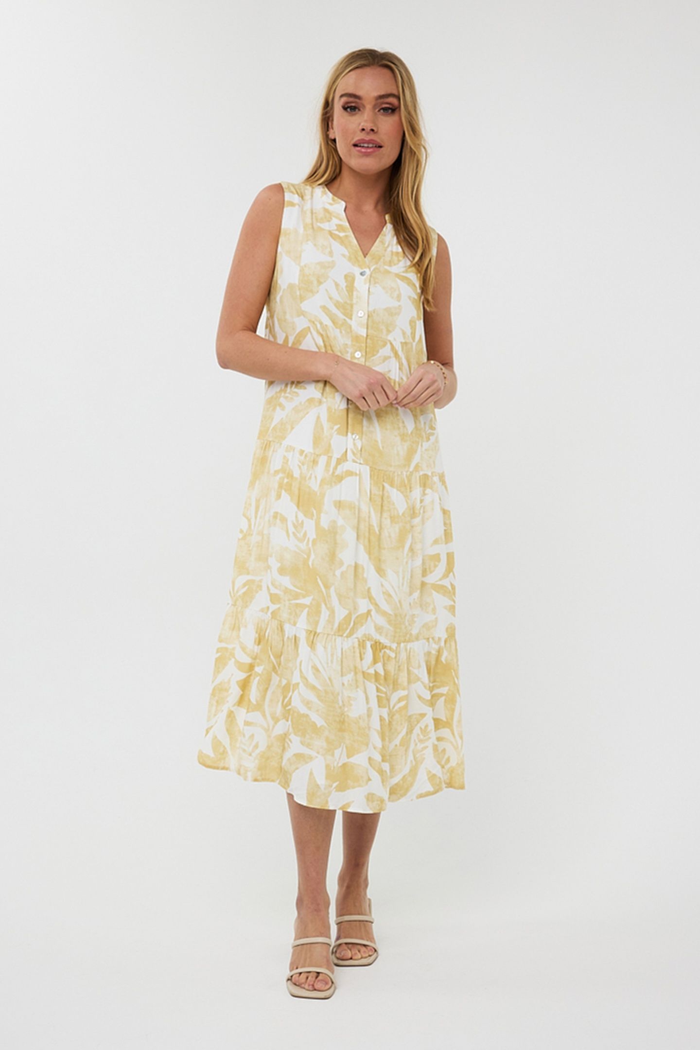 DRESS LONG FADED SOLAR PRINT 1