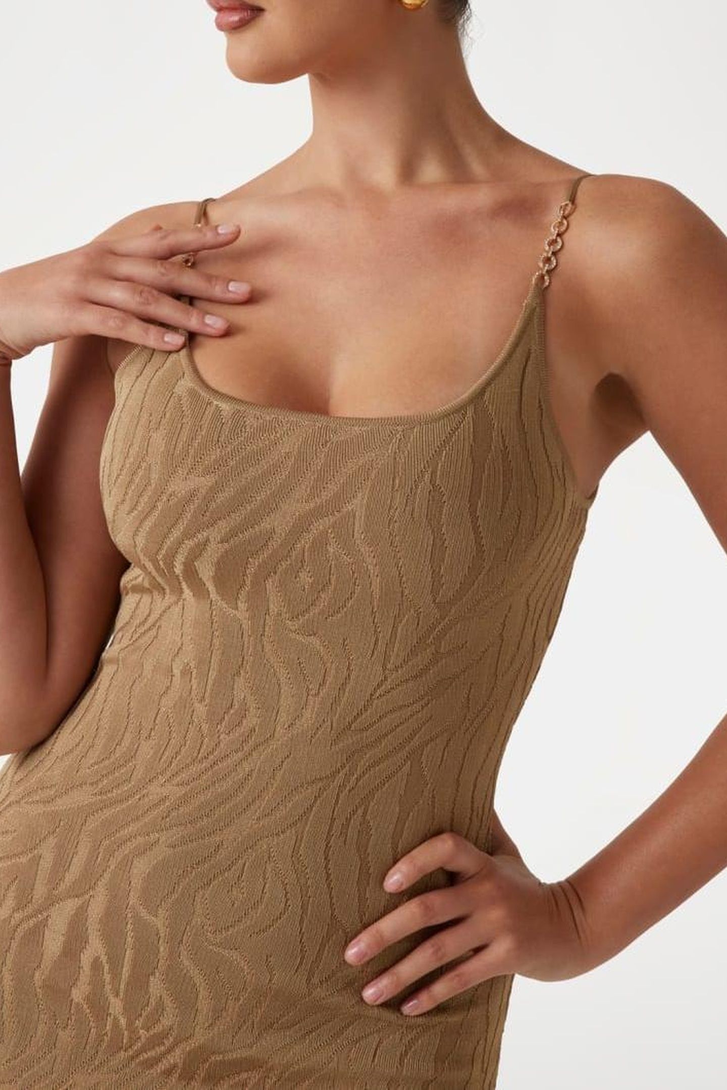 KIM DRESS TOASTED TAUPE 8
