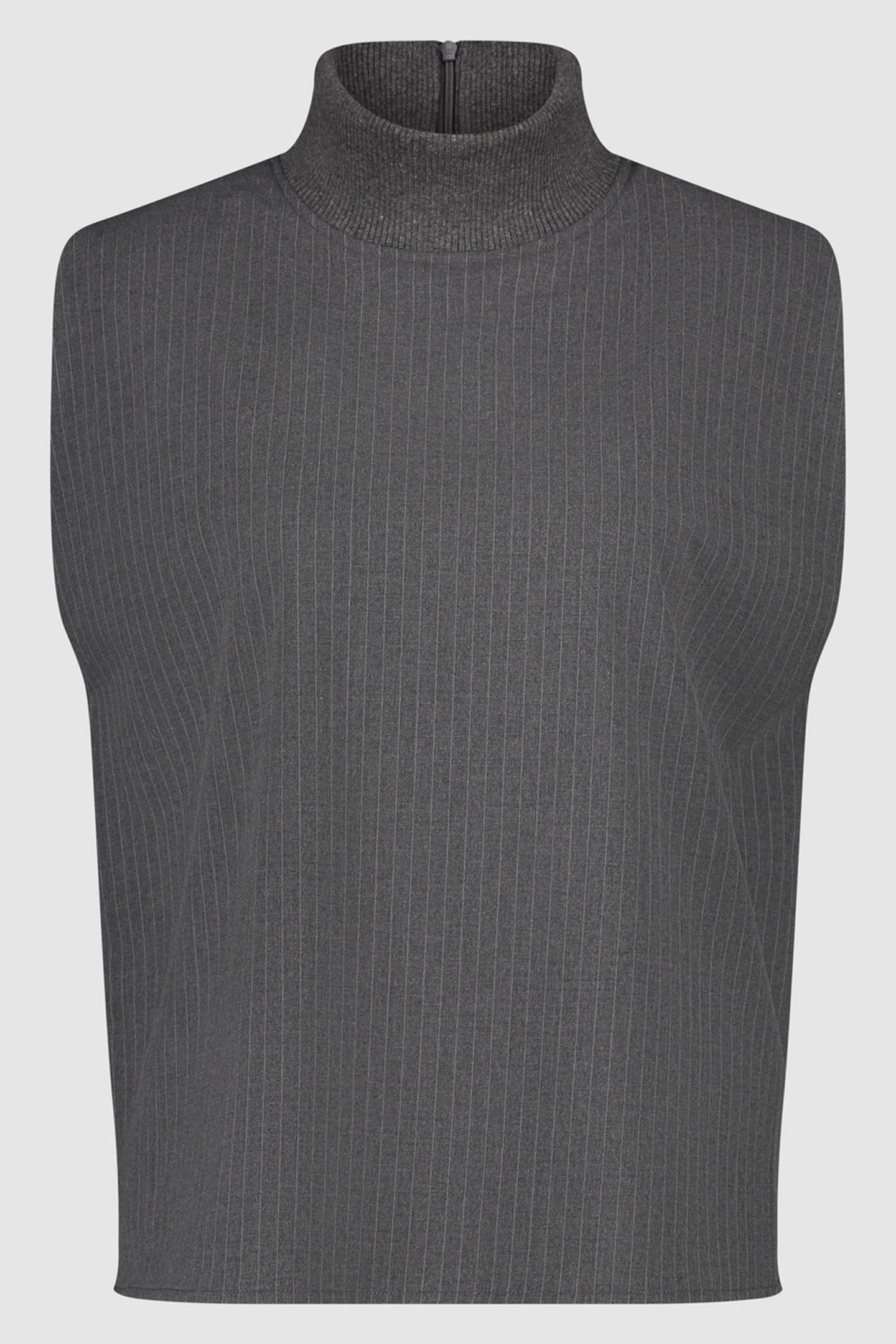 PHILIPPA TOP DARK GREY STRIPE 2