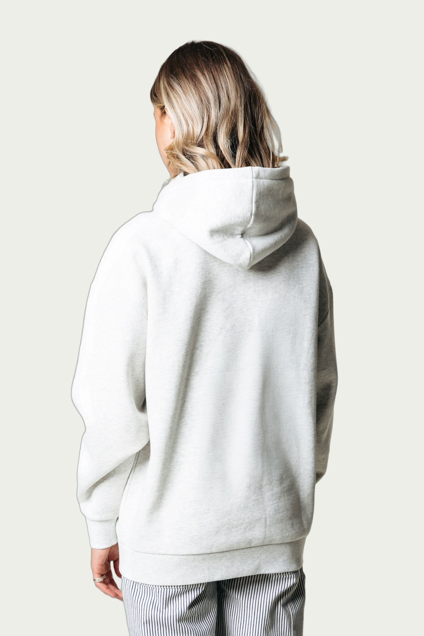 COLLEGE 1986 EMBRO CLEAN HOODIE LIGHT GREY MELANGE 2