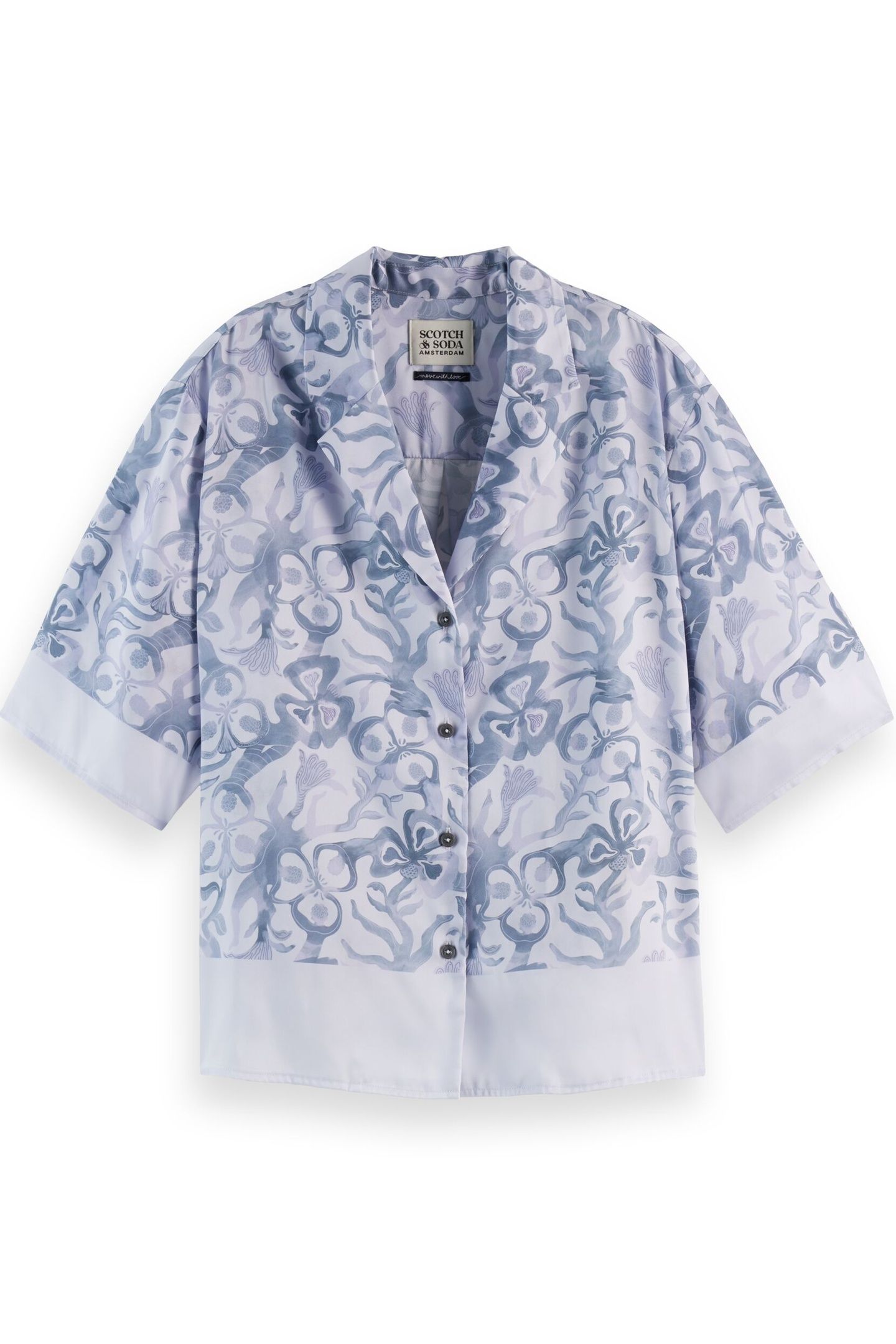 PRINTED SHORT SLEEVE SHIRT DANCER LAVENDER 6