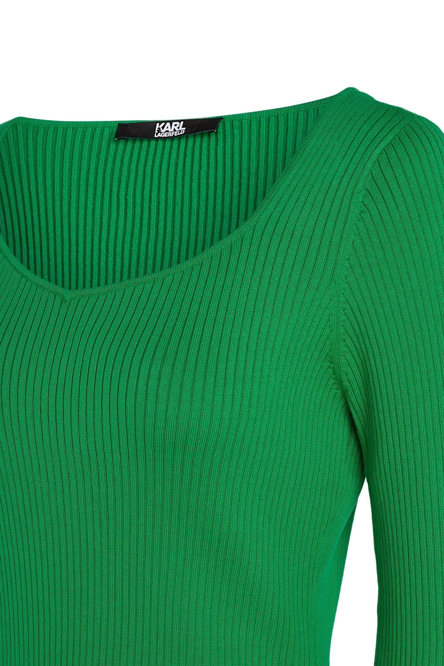 LS FEMININE KNIT TOP BRIGHT GREEN 4