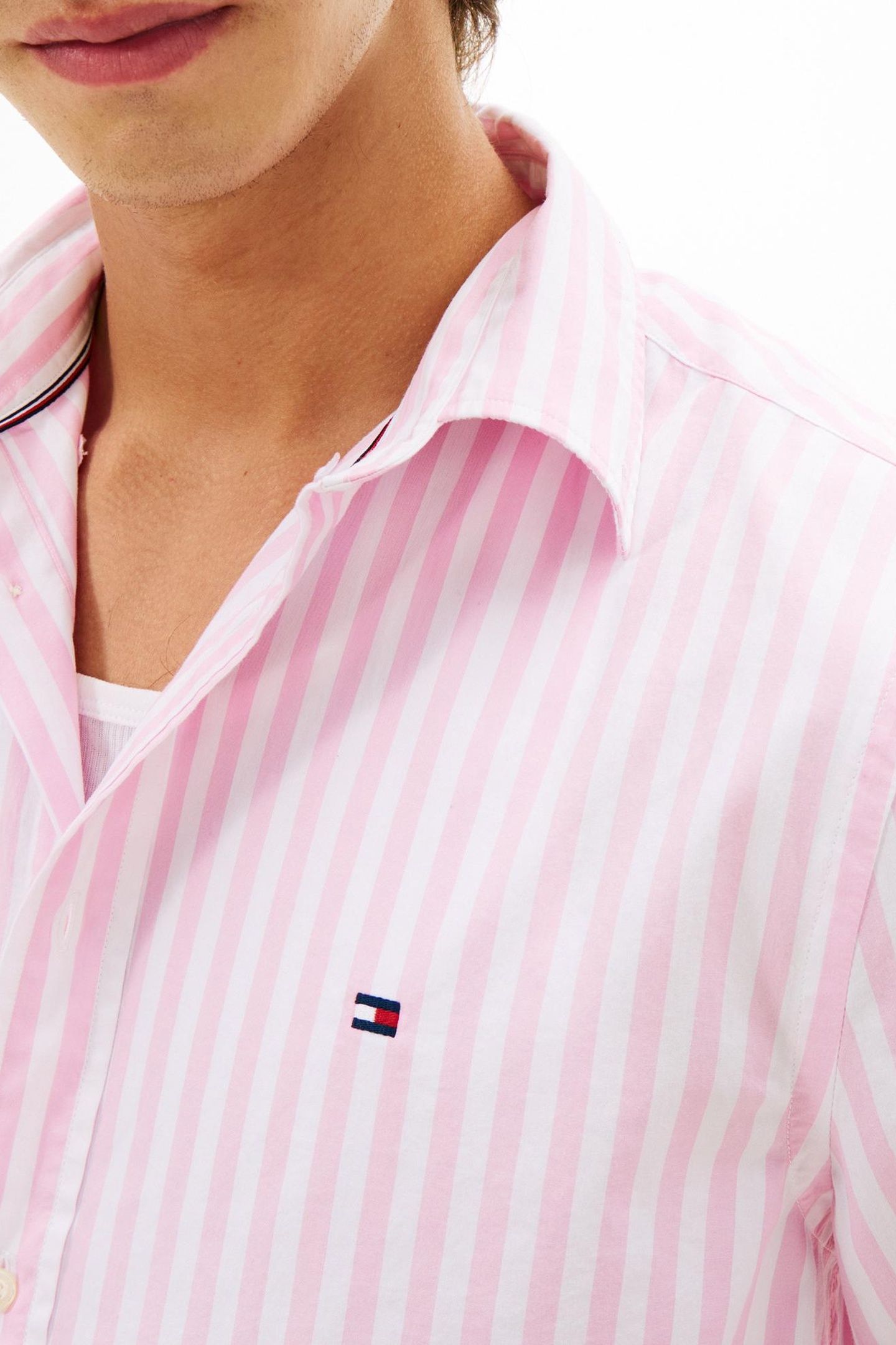 FLEX POPLIN CLASSIC SHIRT CLASSIC PINK/STRIPE 5