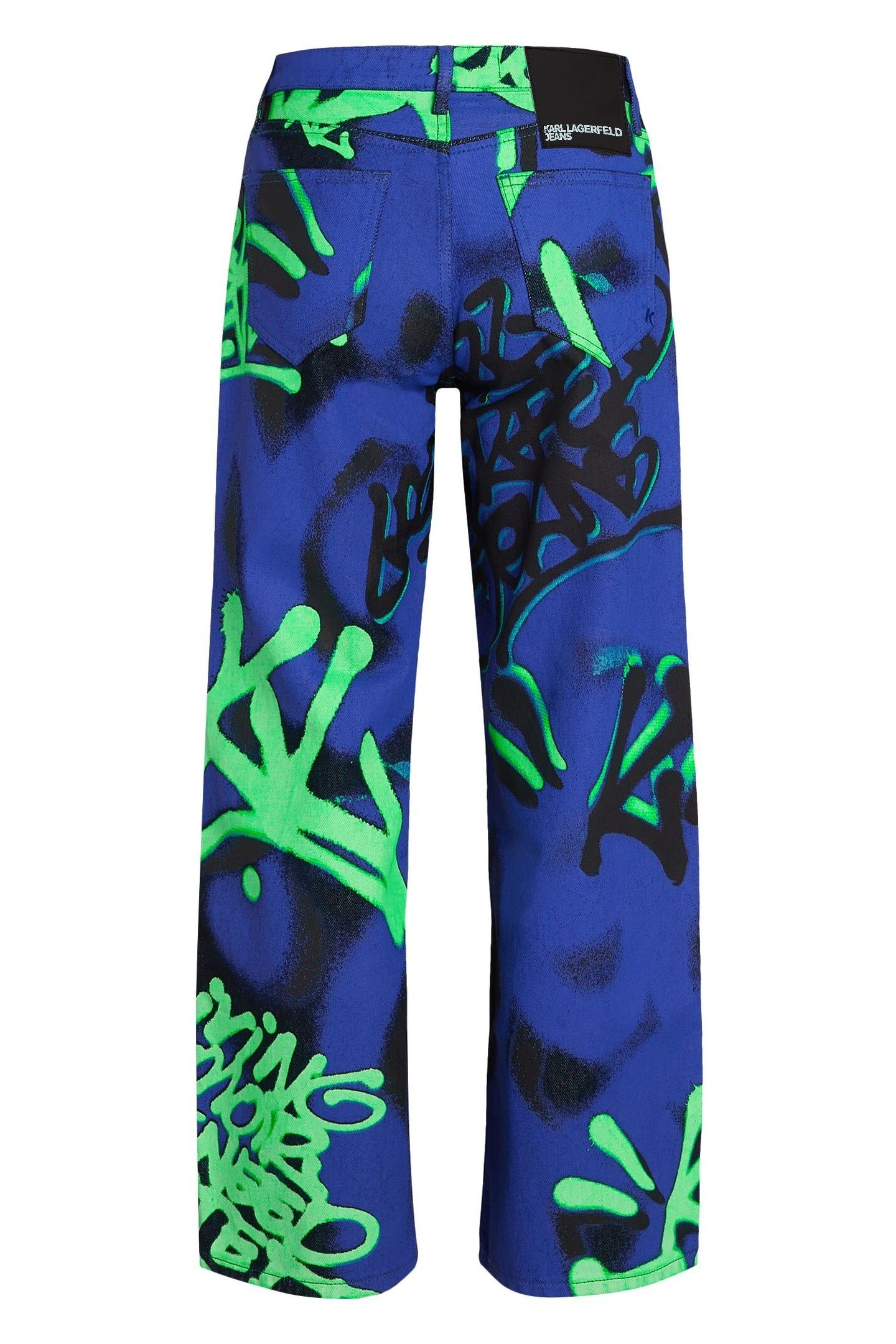 RELAXED GRAFFITI DENIM RINSE BLUE 3