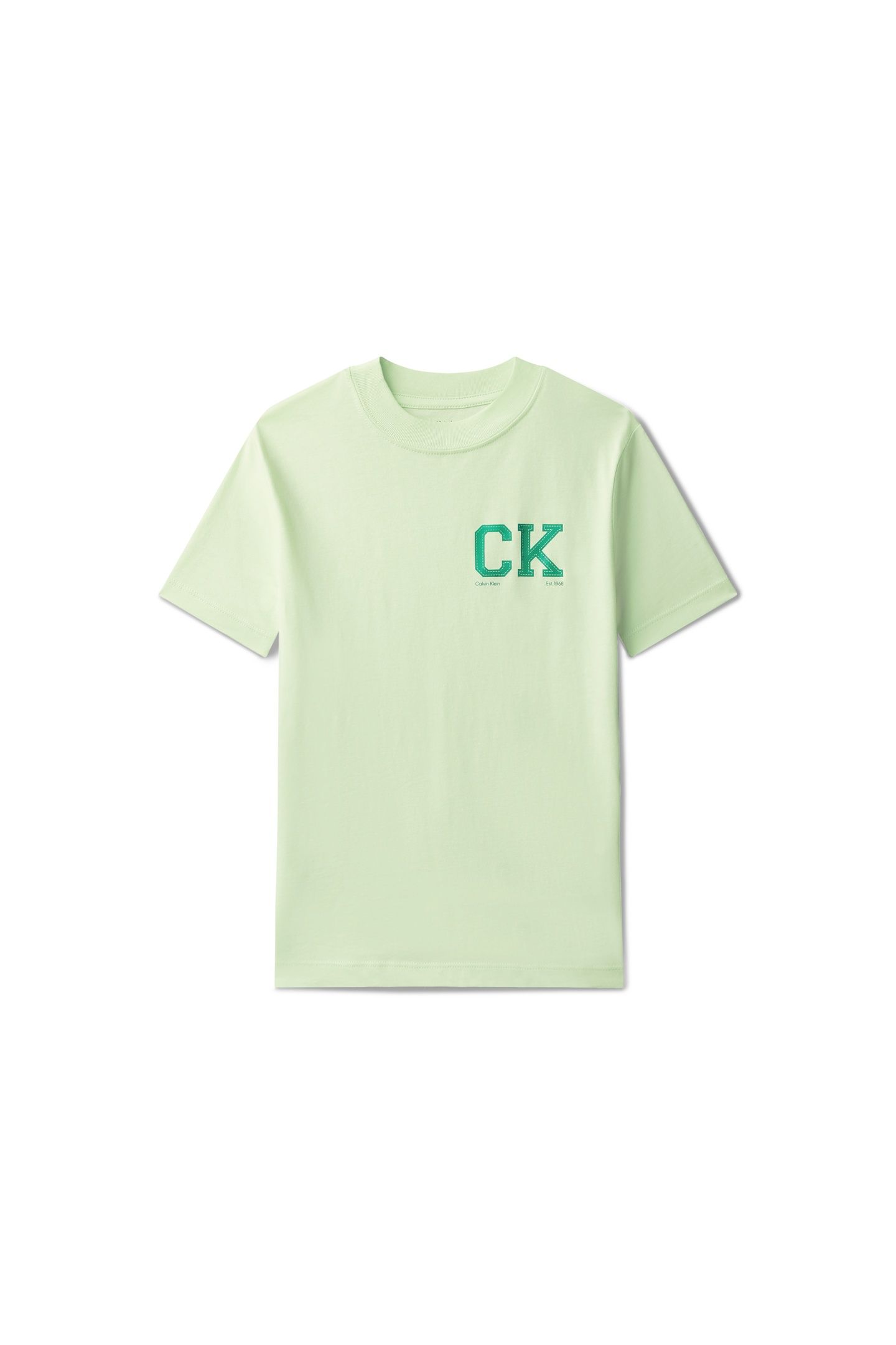 BOYS CK CHEST LOGO SS T-SHIRT PATINA GREEN 5