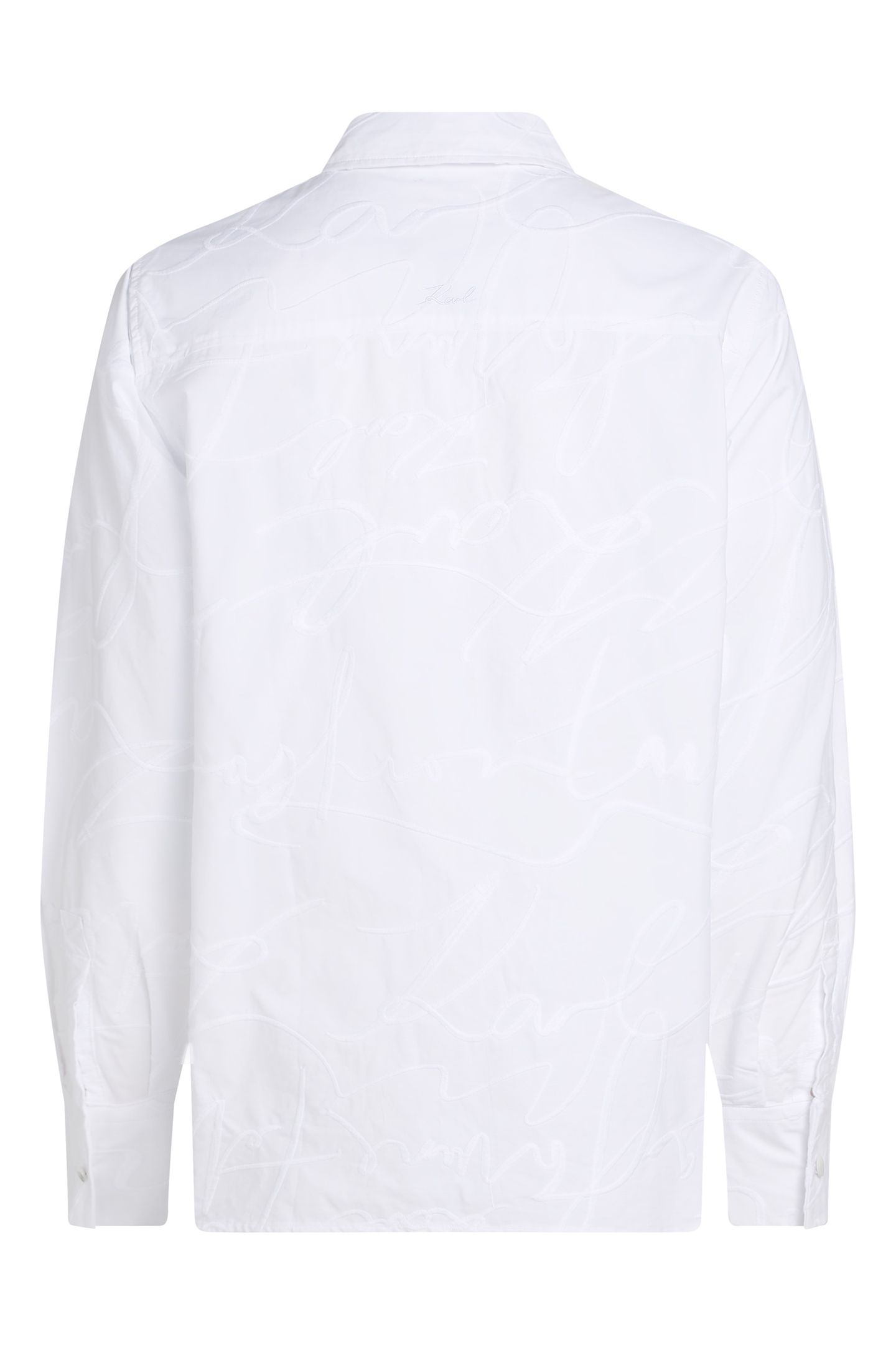EMBROIDERY POPLIN SHIRT WHITE SCRIBBLE 4