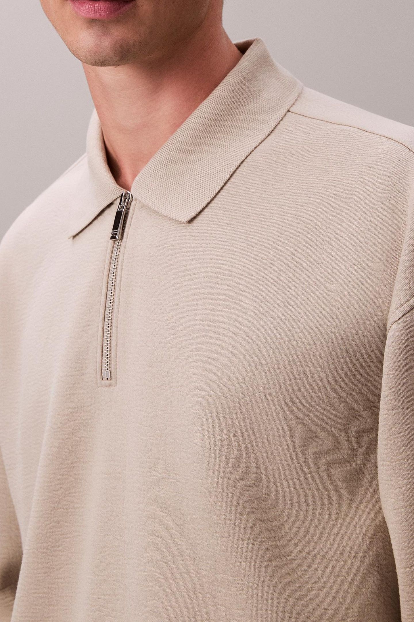 LS CRINKLE CREPE POLO ANCIENT MARBLE 5