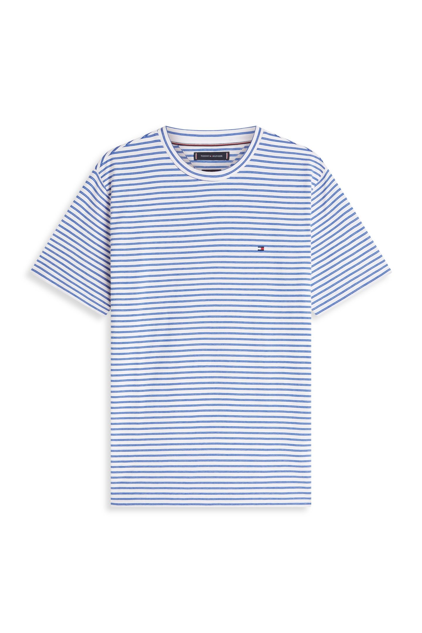 ESSENTIAL SEASONAL REGULAR FIT T-SHIRT WHITE/REGAL BLUE STRI 5