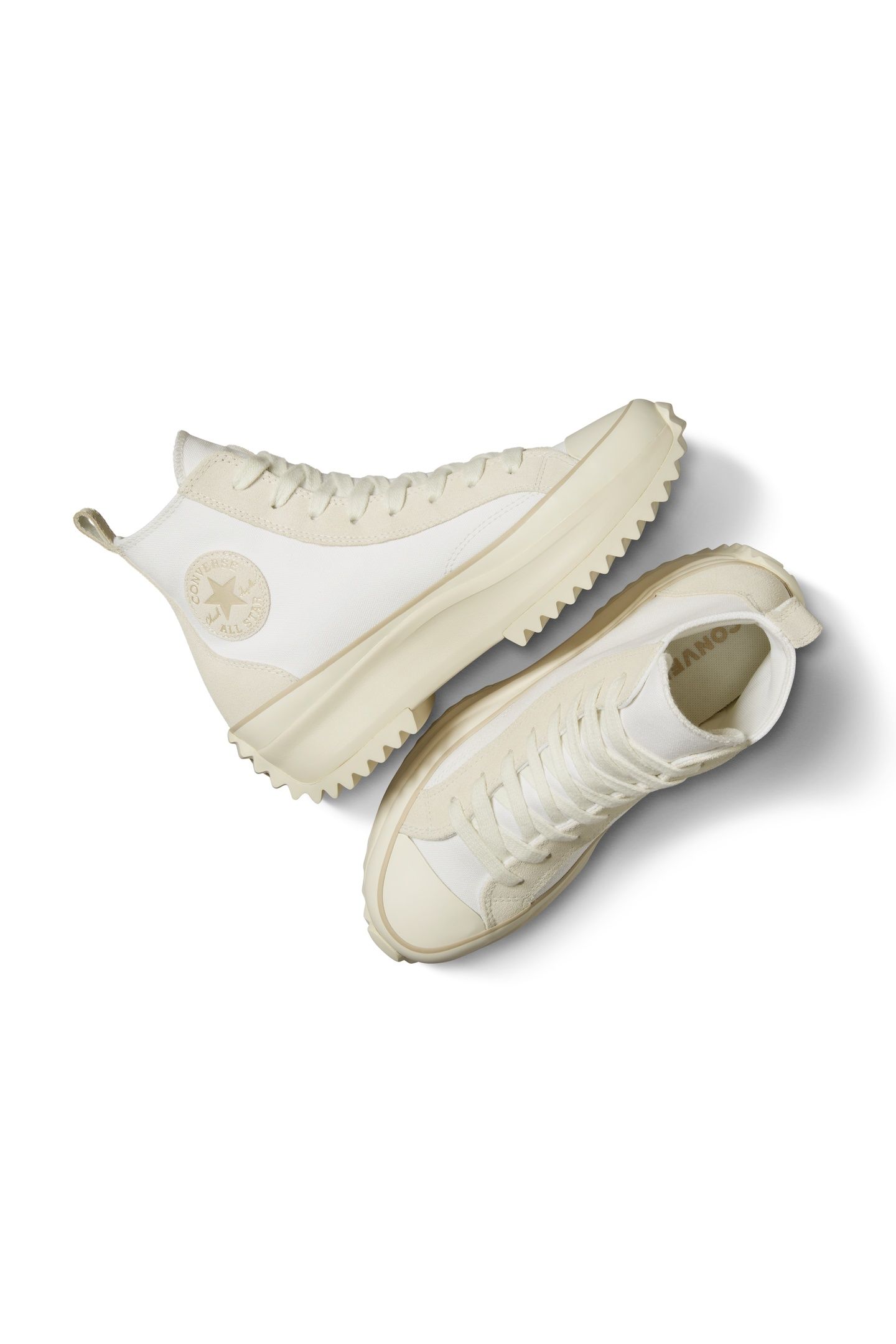 UNISEX RUN STAR HIKE HI WHITE/VAPOROUS GRAY 5