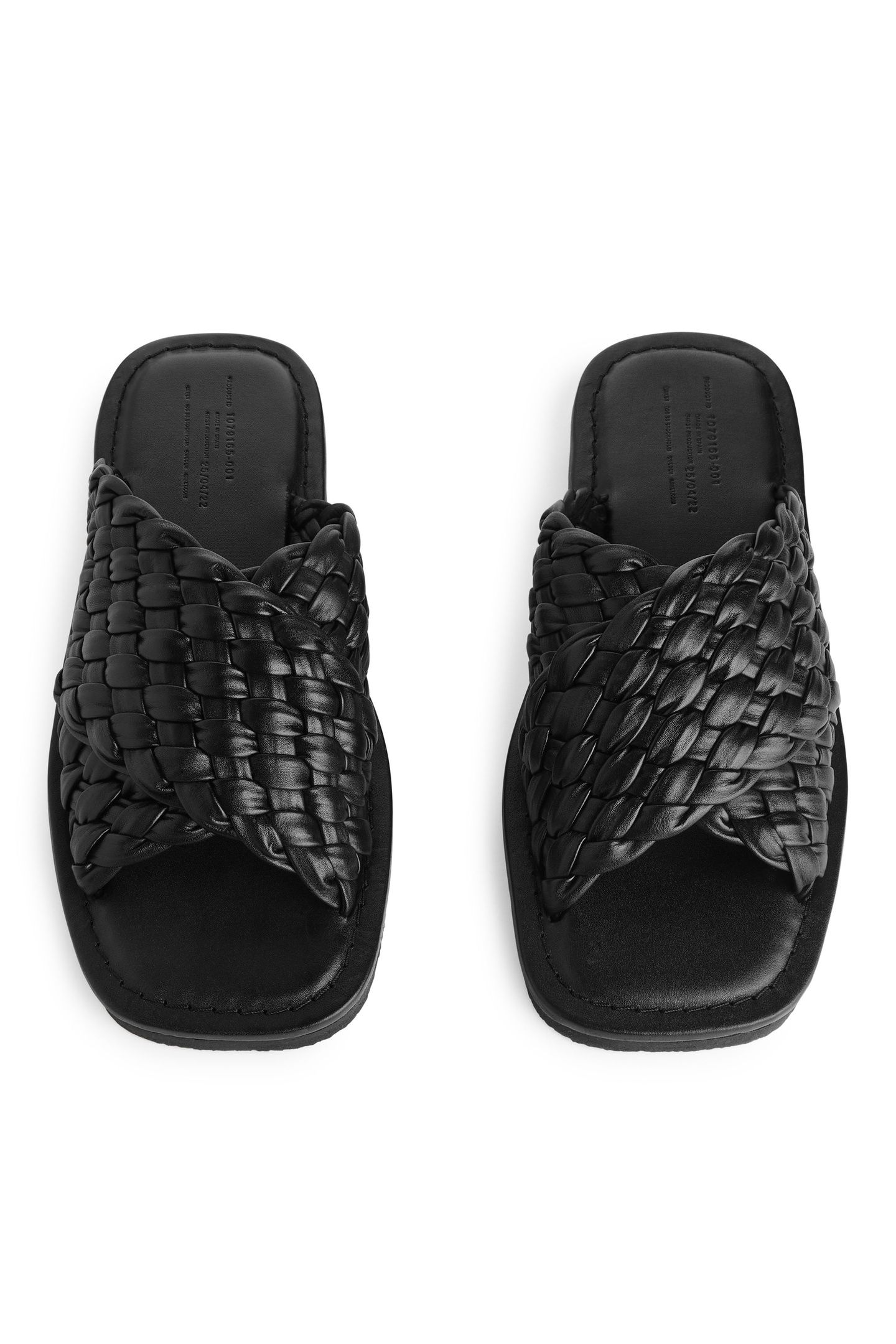 NAXOS WOVEN SLIDE BLACK 3