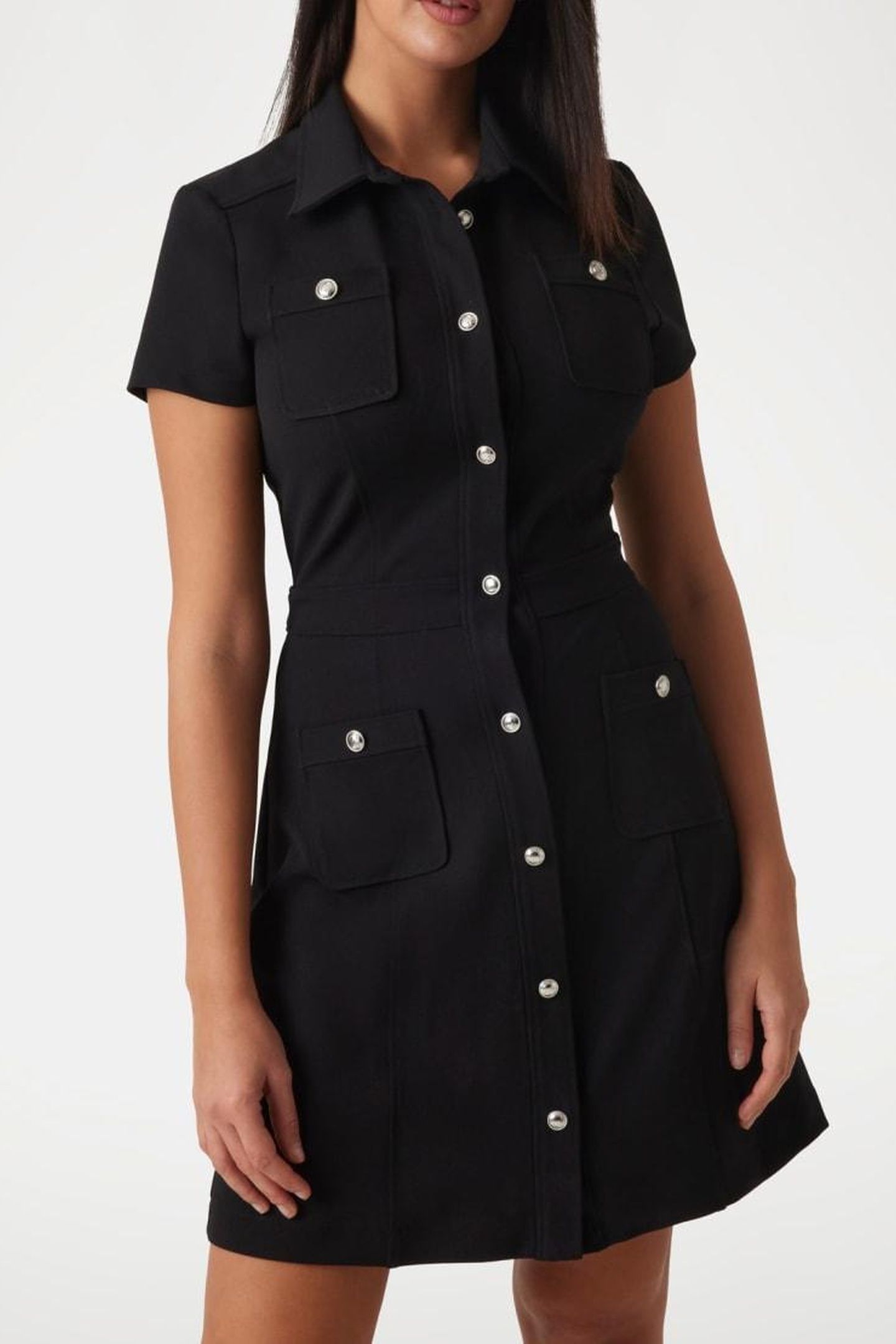 GUESS ECO ES SS ELORA POCKETS JET BLACK A996 4