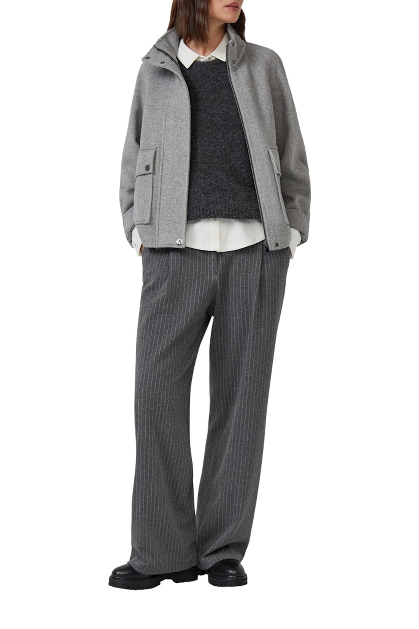 S.OLIVER JACKETS OUTDOOR GREY/BLACK 2