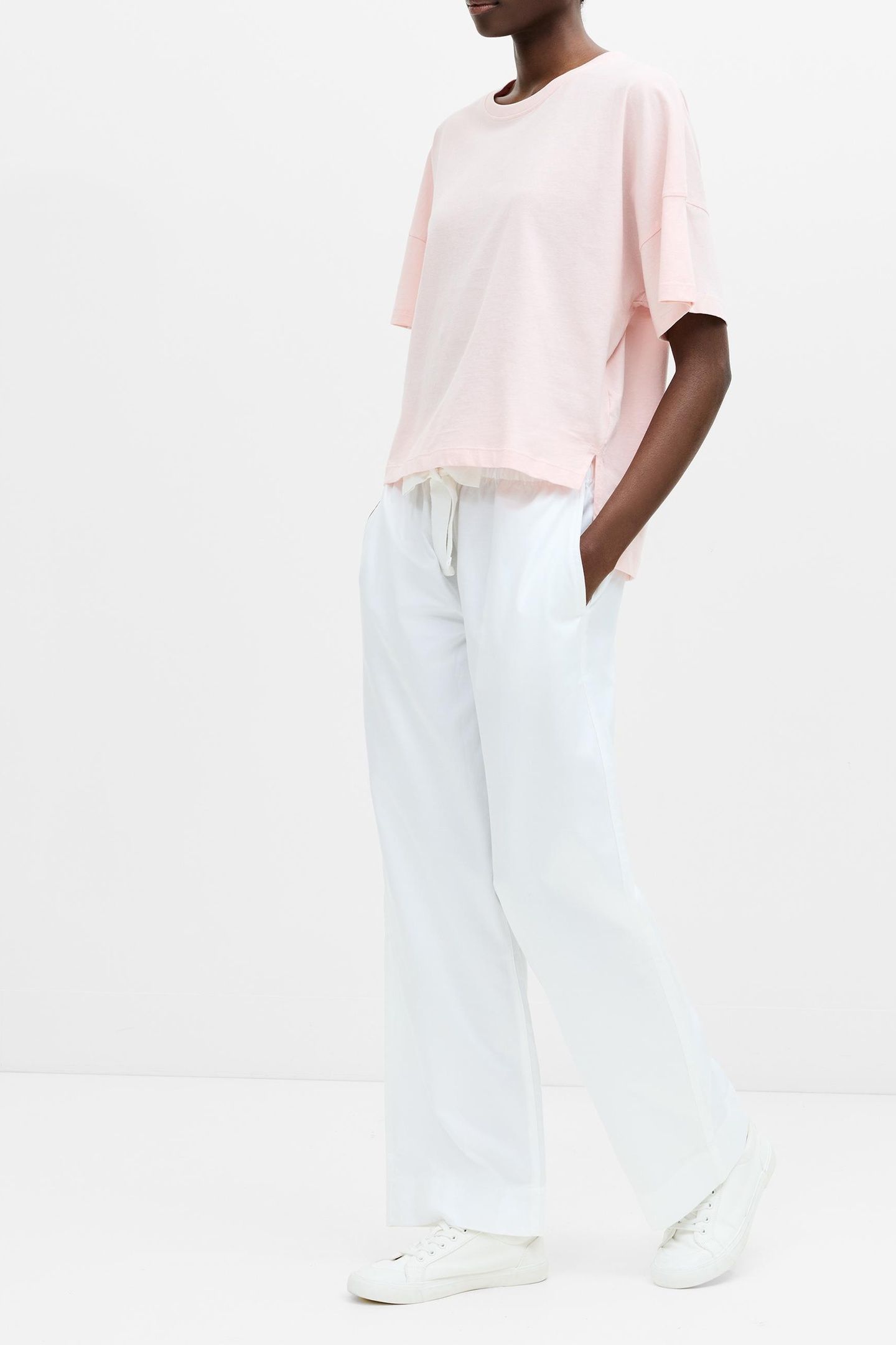 BRUSHED STEPPED T LOTUS PINK 3