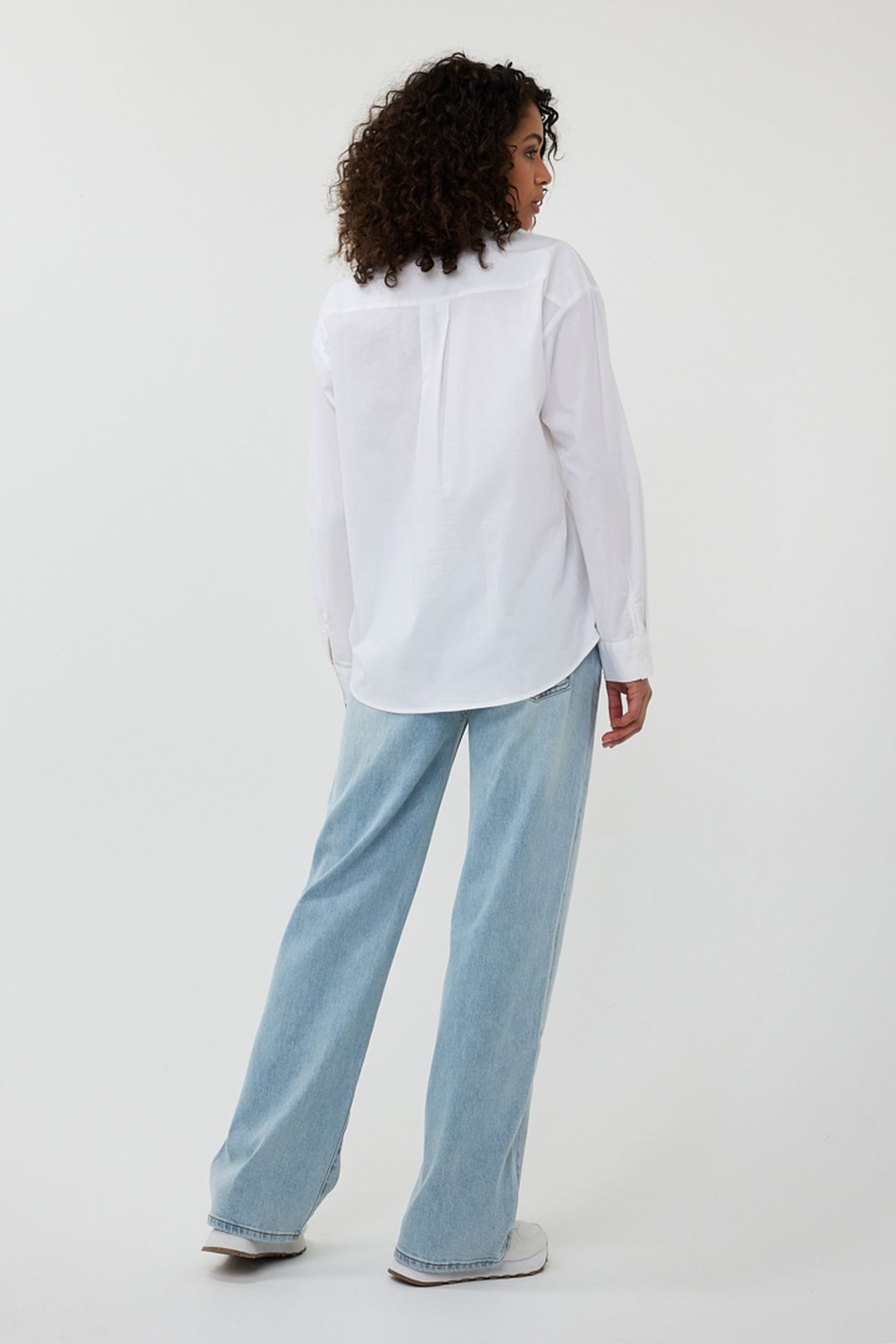 BLOUSE POPLIN RHINESTONES OFF WHITE 4