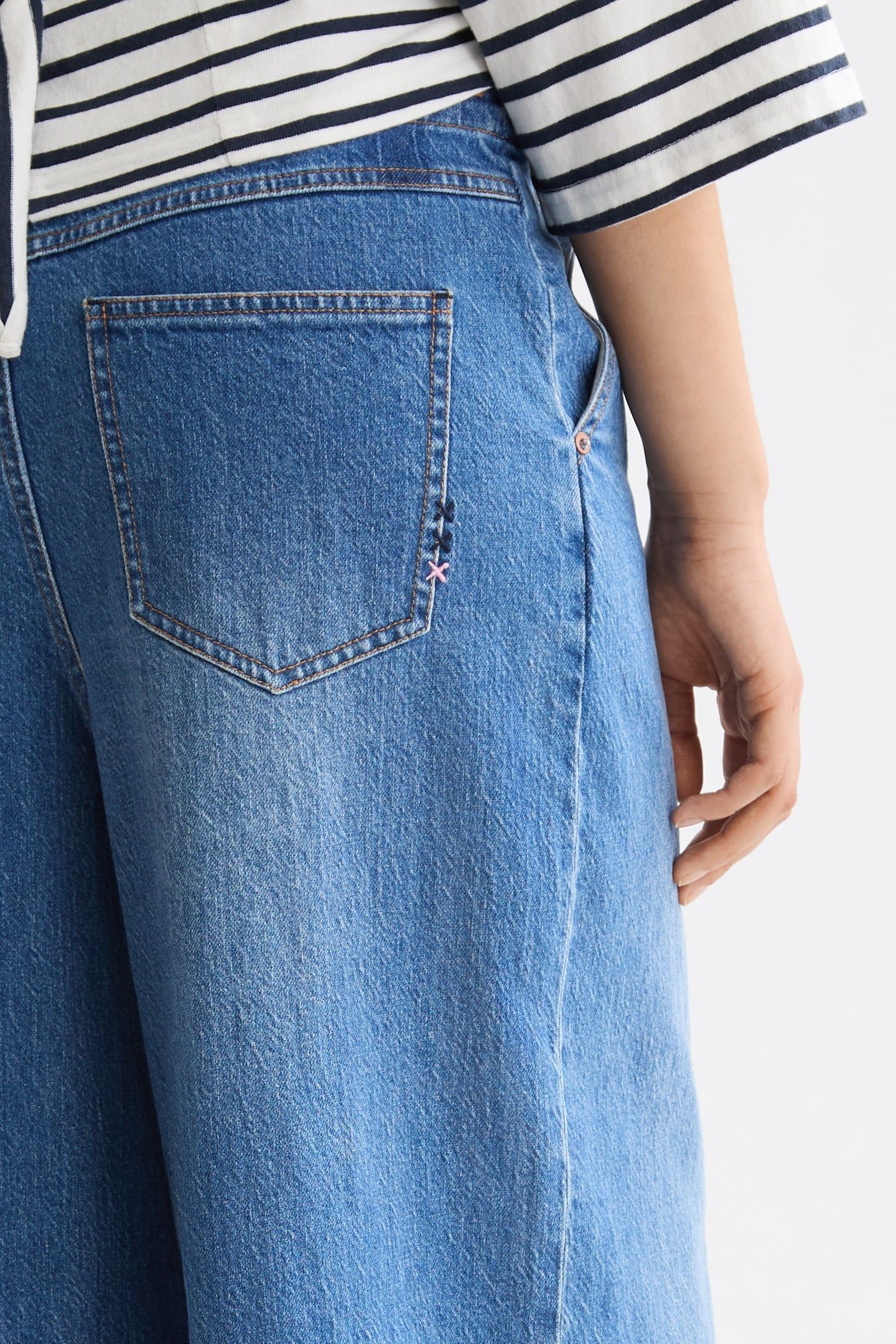 THE WAVE CUSTOM CROPPED WIDE LEG JEANS — ART FROM THE HEART 4