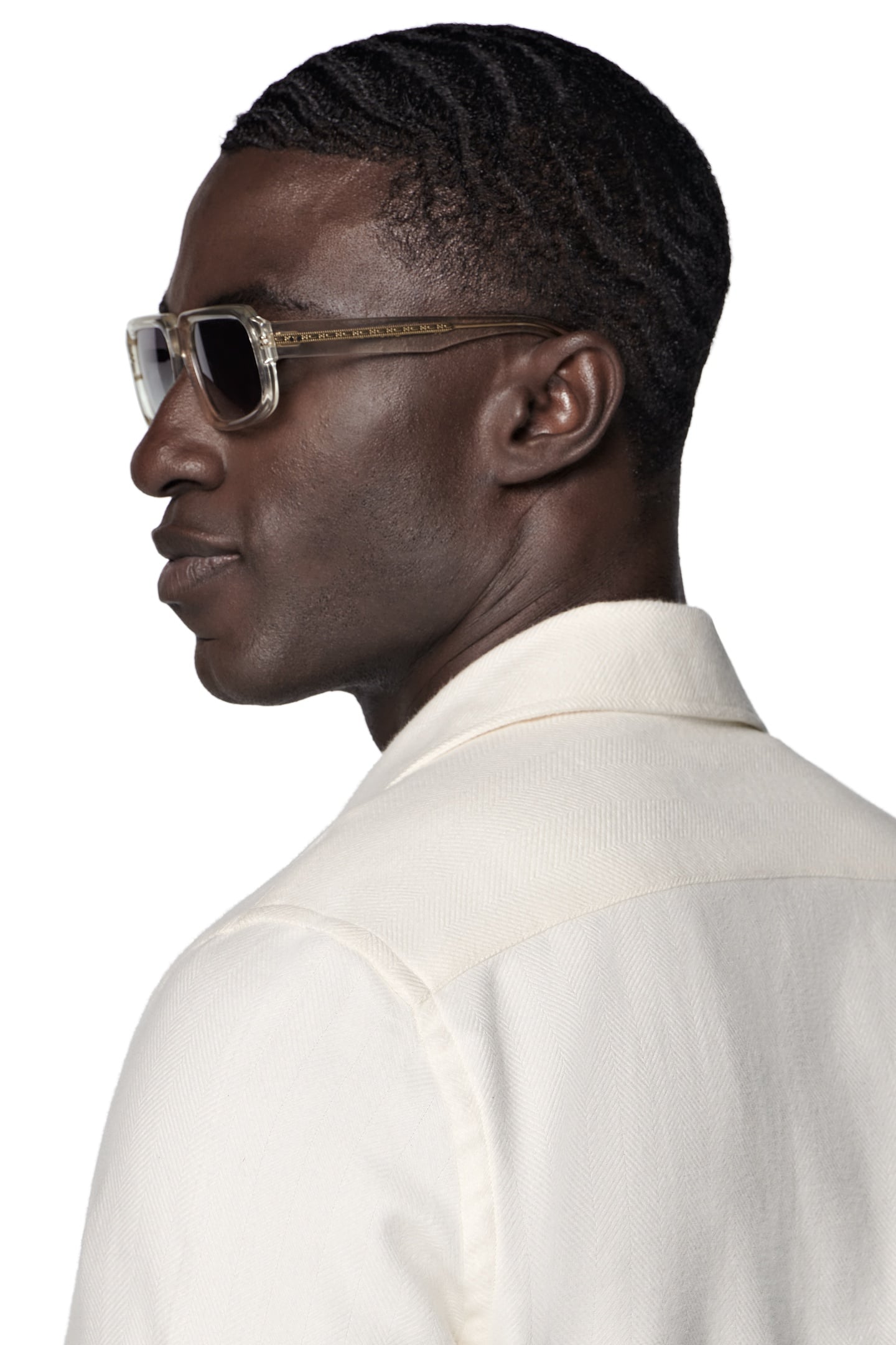 SAFARI HERRINGBONE CASUAL SHIRTS OFF-WHITE 6
