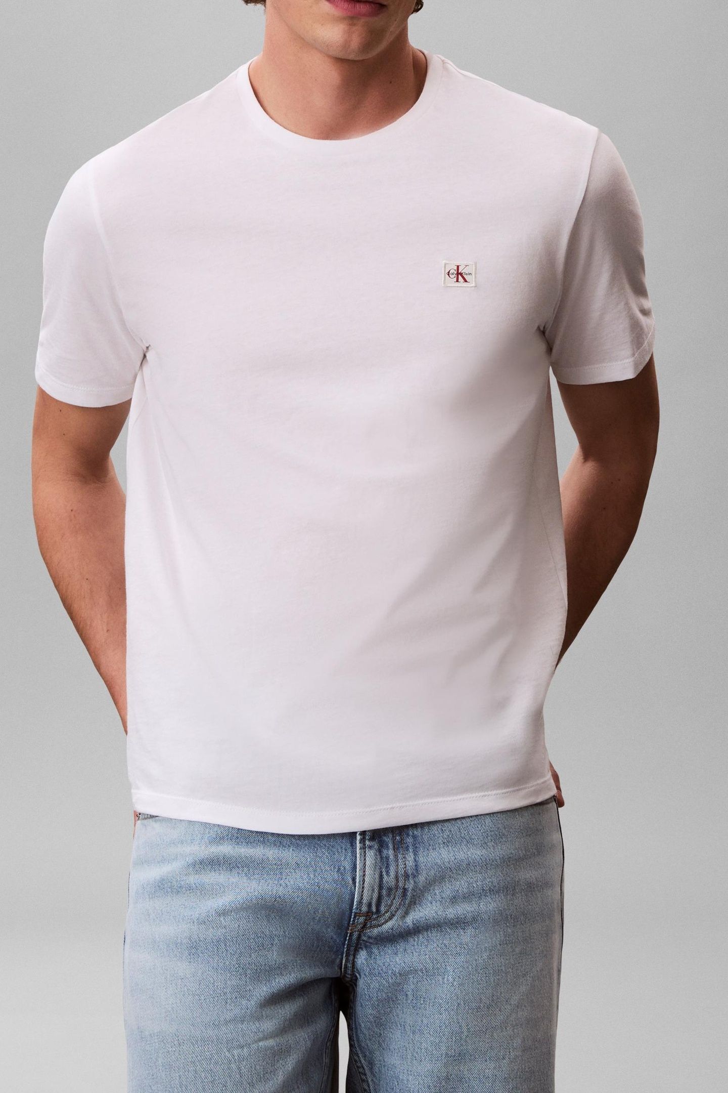 SS BADGE TEE 2-PACK BRIGHT WHITE/PLEIN AIR 3