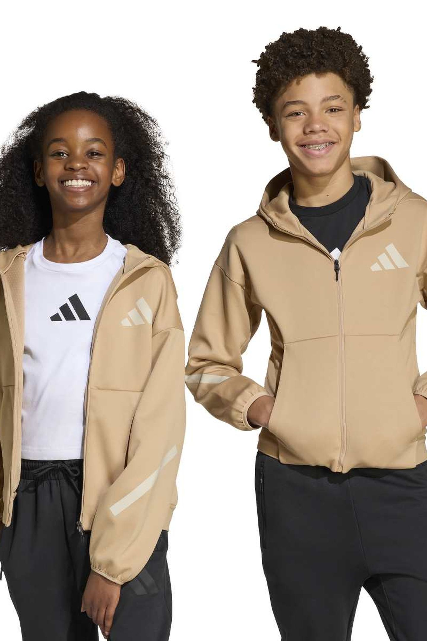 UNISEX SPORTSWEAR Z.N.E. FULL ZIP HOODIE WARM SANDSTONE 1