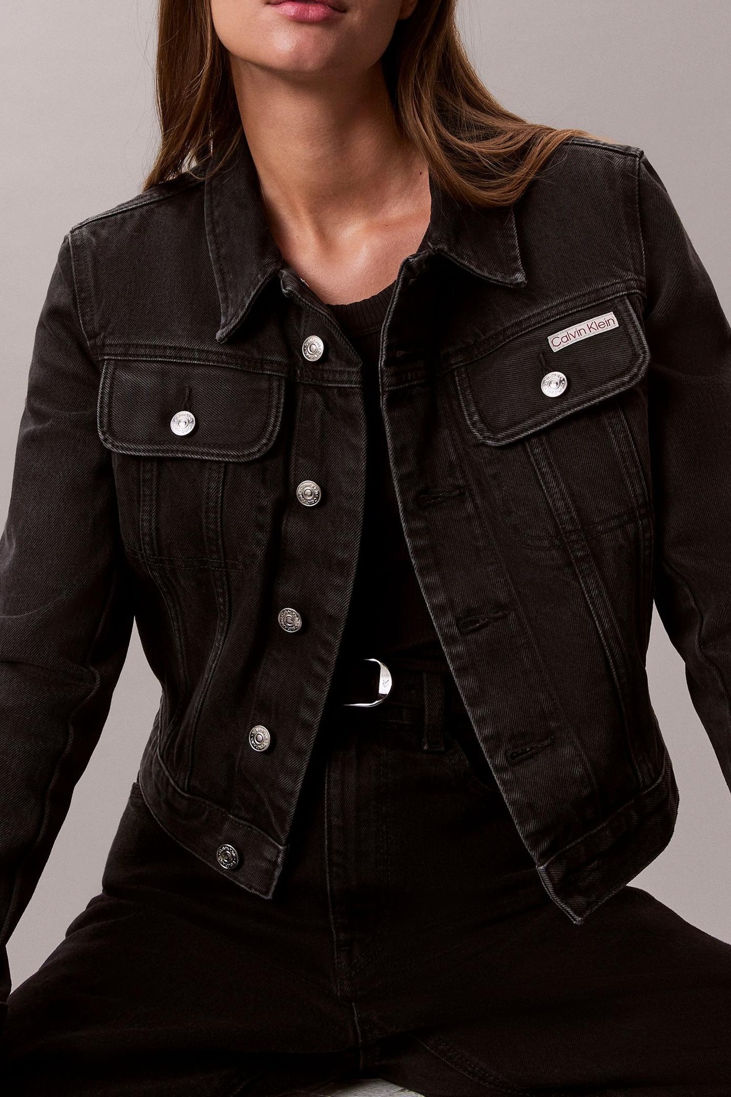 CROPPED 90S DENIM JACKET ESSENTIAL BLACK 5