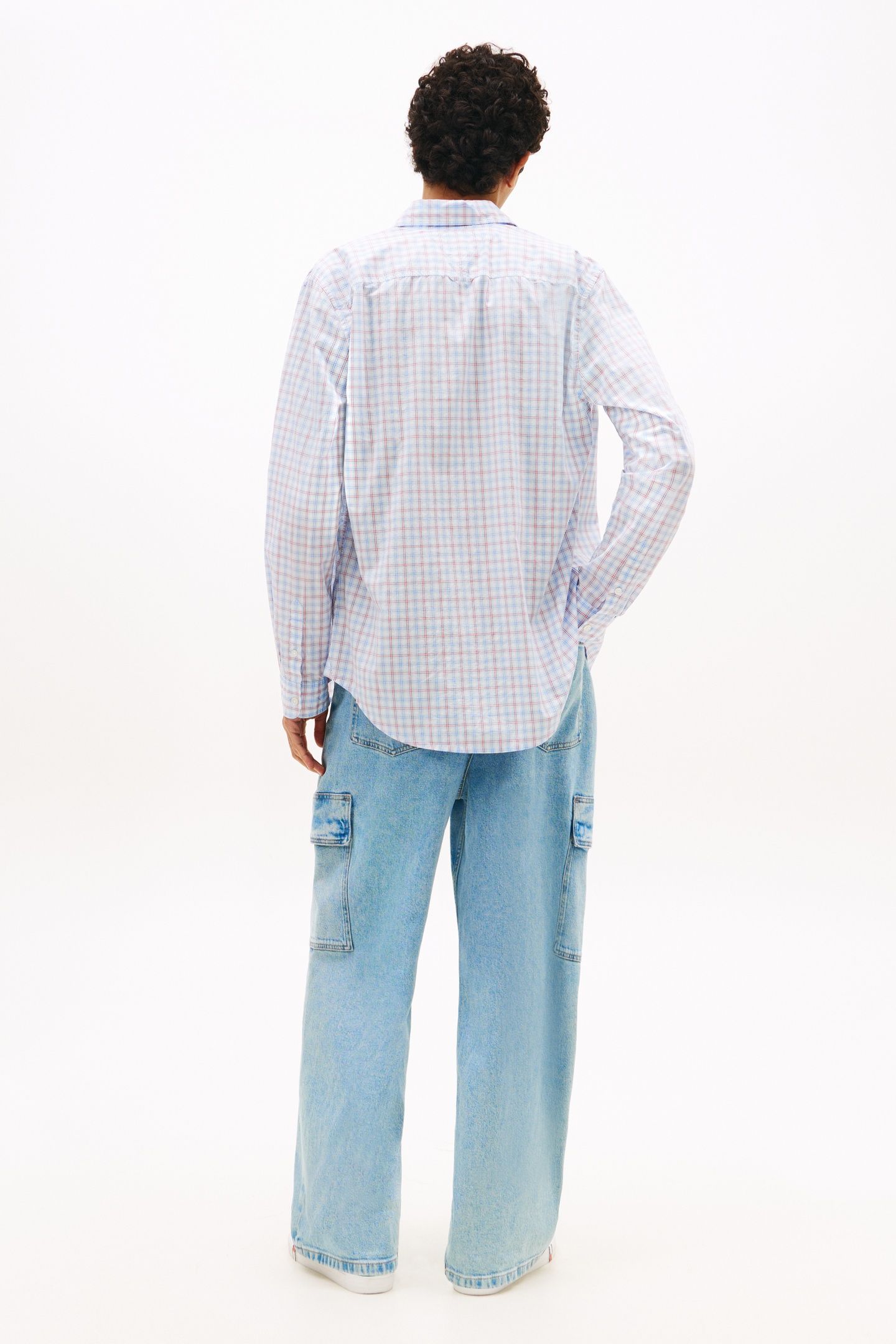 TJM REGULAR CHECK POPLIN SHIRT ECRU CHECK 3