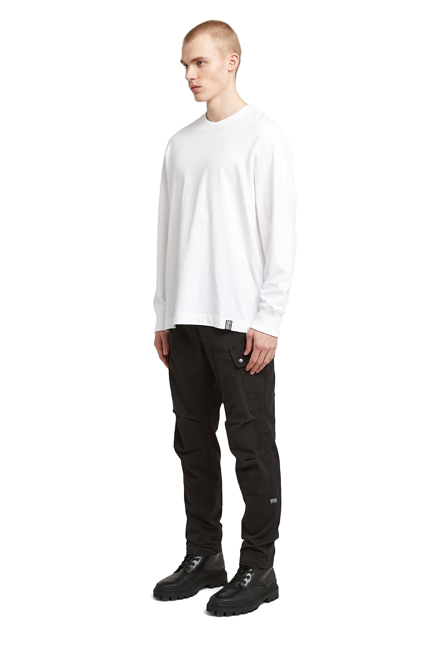 ROXIC STRAIGHT TAPERED CARGO PANT BLACK 2