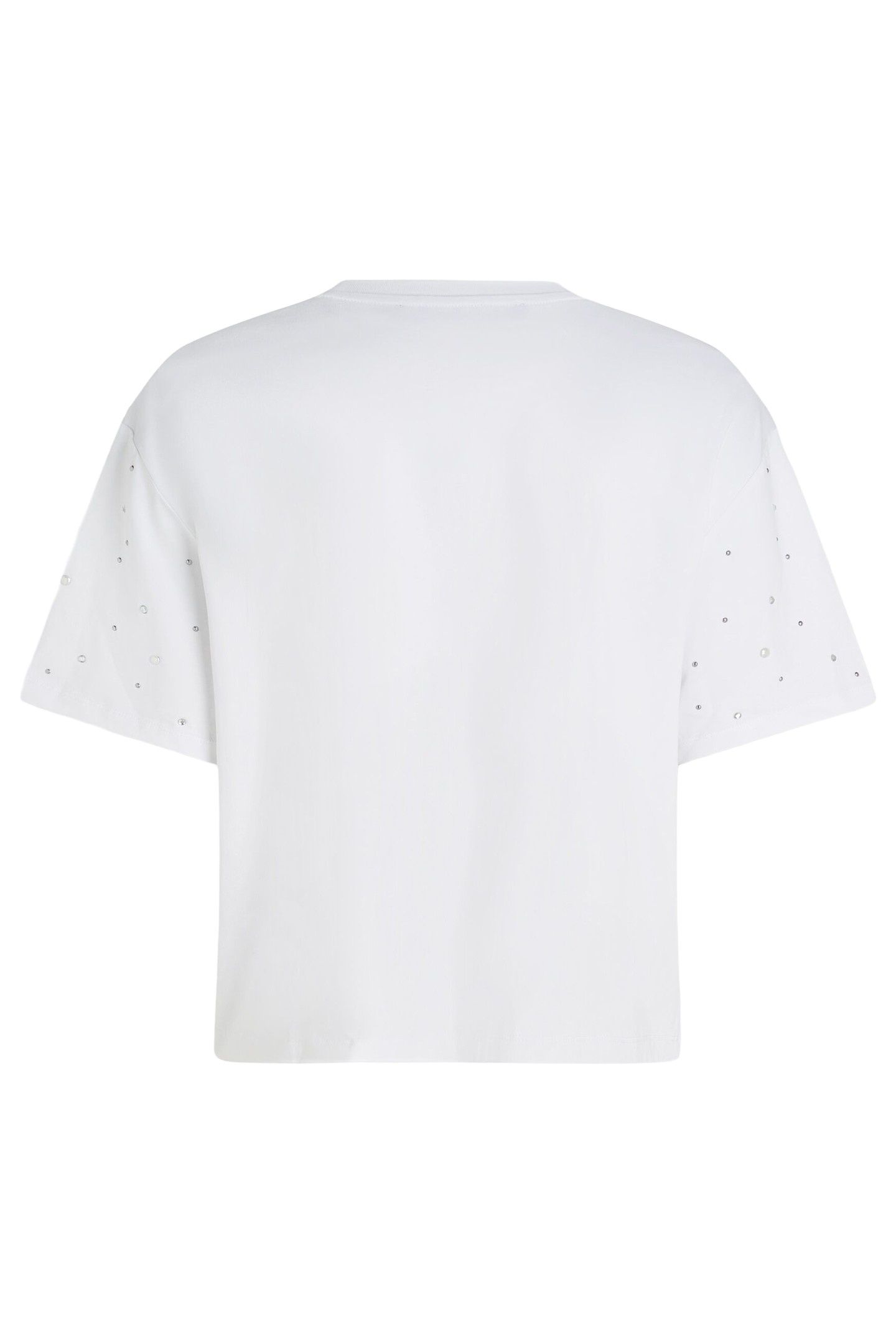EMBELLISHED SLV BOXY T-SHIRT WHITE 2