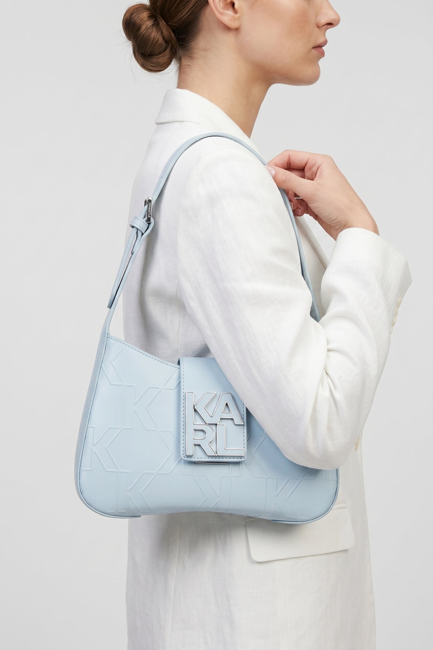 K/KARL MNGRM SHOULDER BAG ARCTIC BLUE 1