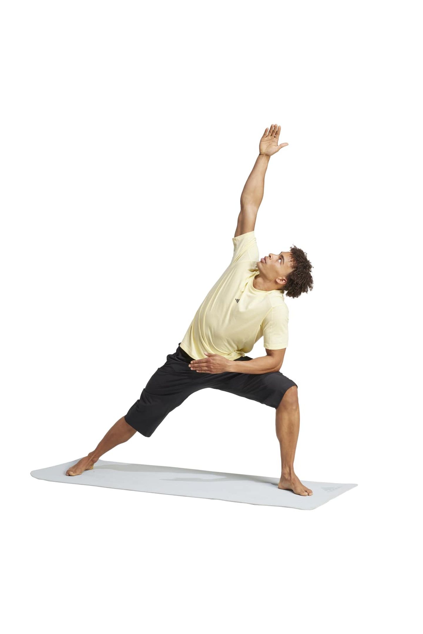 UNISEX PERFORMANCE ADIDAS YOGA TEE ALMOST YELLOW 3