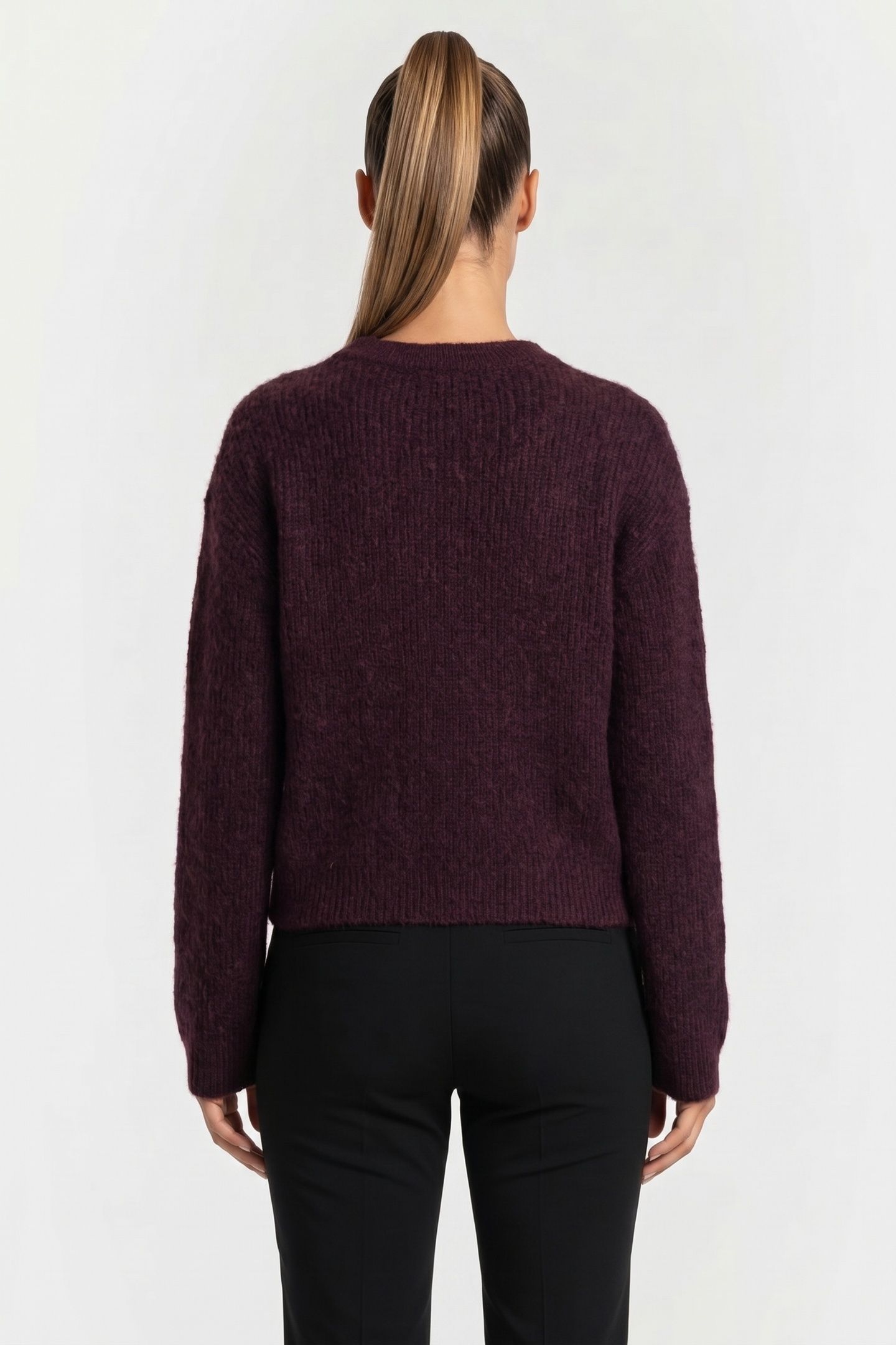 NOUS SOMMES LABELS – BENNIE ALPACA KNIT 2.0 BURGUNDY 2