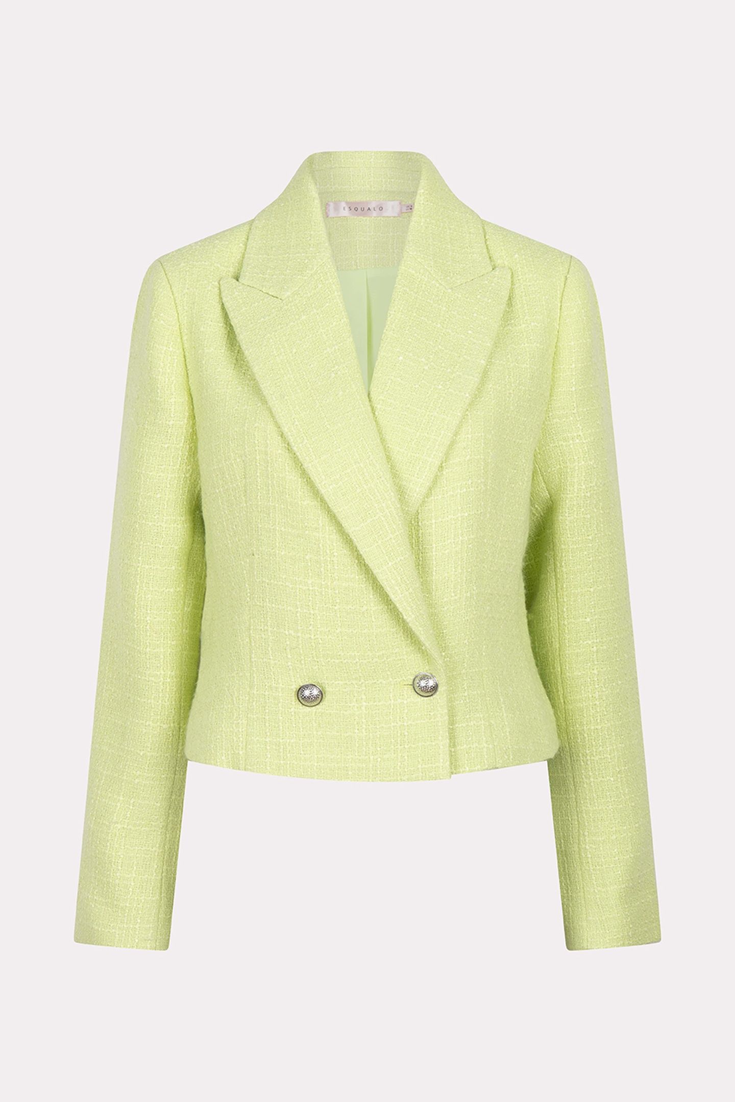 BLAZER DOUBLE BREASTED TWEED APPLE GREEN 4