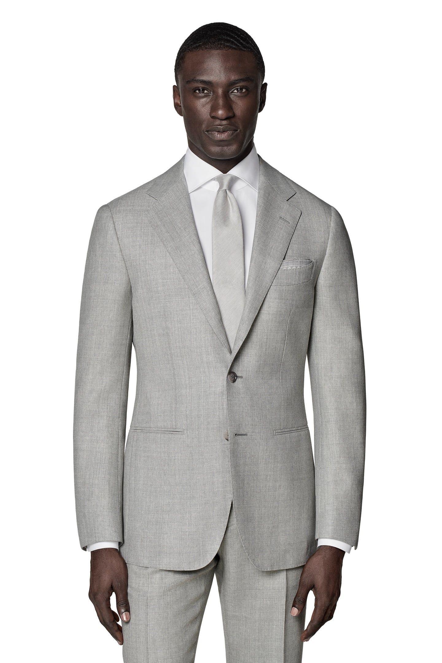 SUIT HAVANA L. GREY PURE WOOL NESTED SUITS LIGHT GREY 4