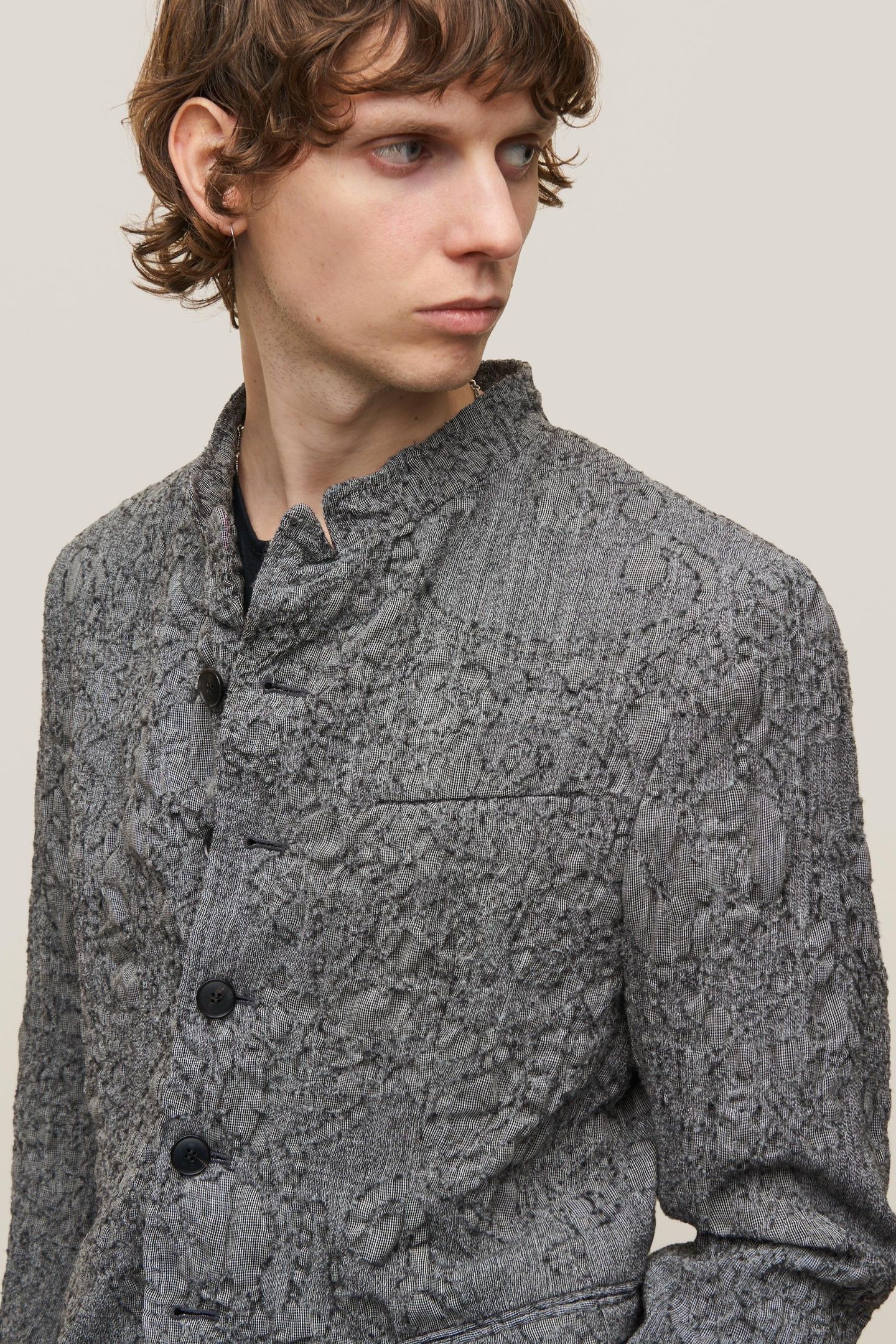 SLIM FIT SINGLE BREASTED SILVER 3
