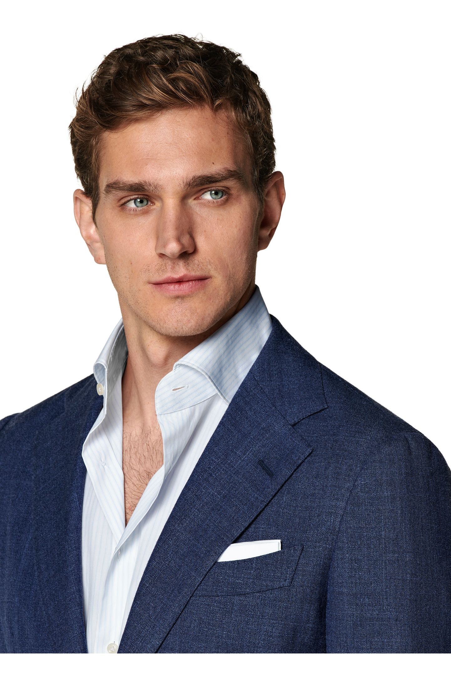 HAVANA-MID BLUE-WOOL SILK LINEN NESTED SUITS MID BLUE 9